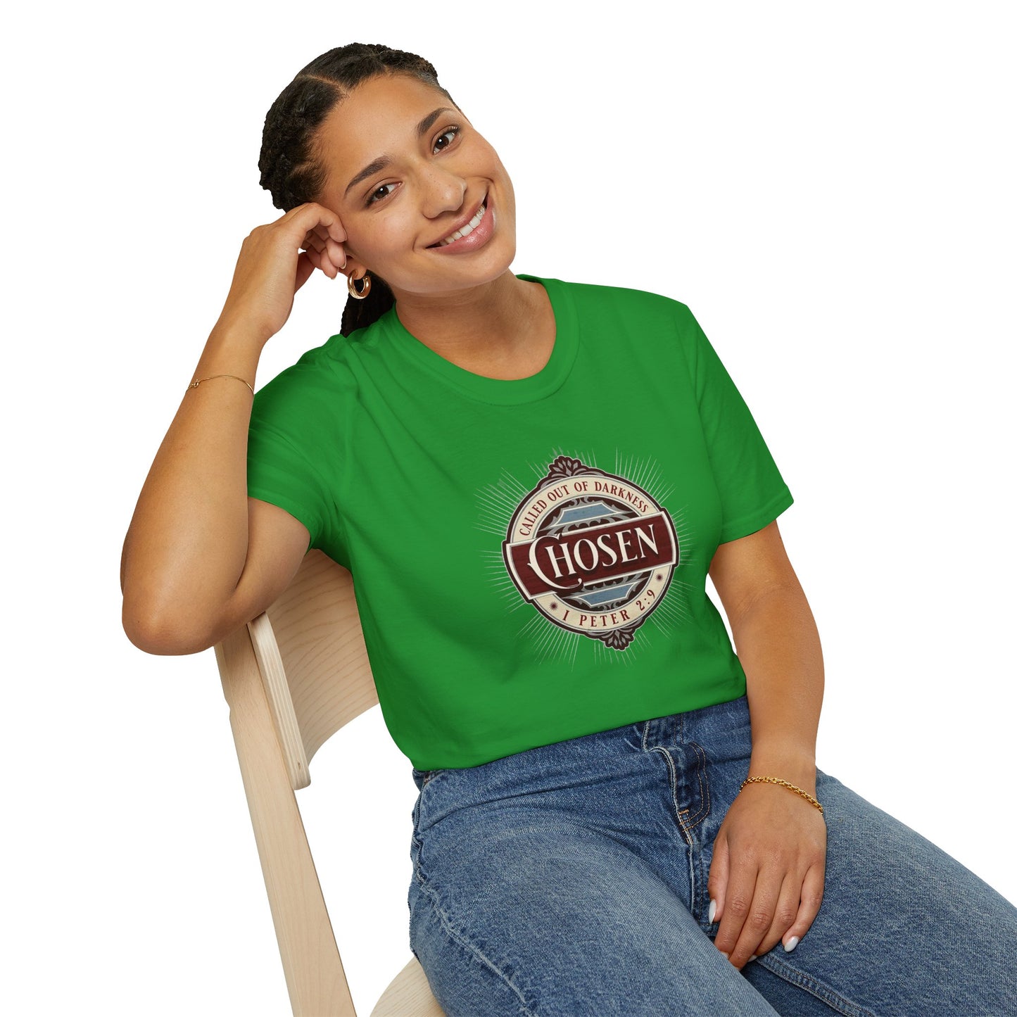 Chosen Graphic T-Shirt — "Called Out of Darkness" Faith Tee