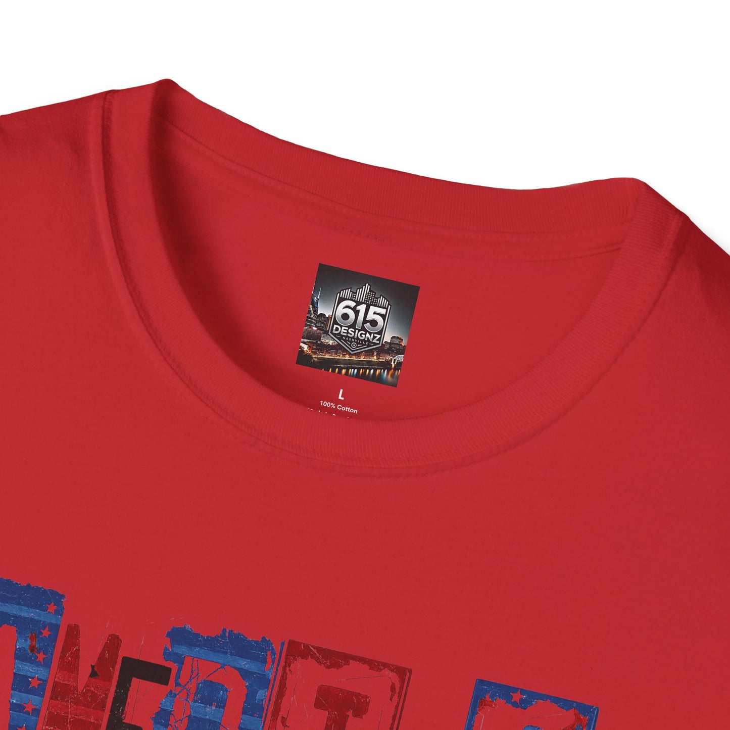 #250 America Retro Block Text Patriotic T-Shirt