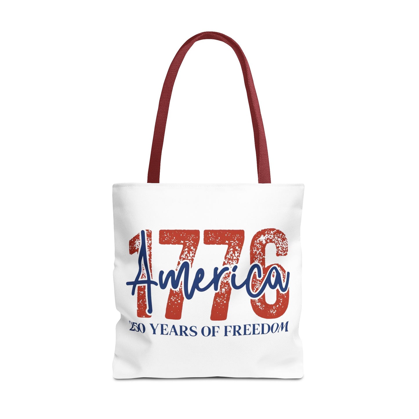 #250 1776 America: 250 Years of Freedom' Patriotic Independence Day Tote Bag