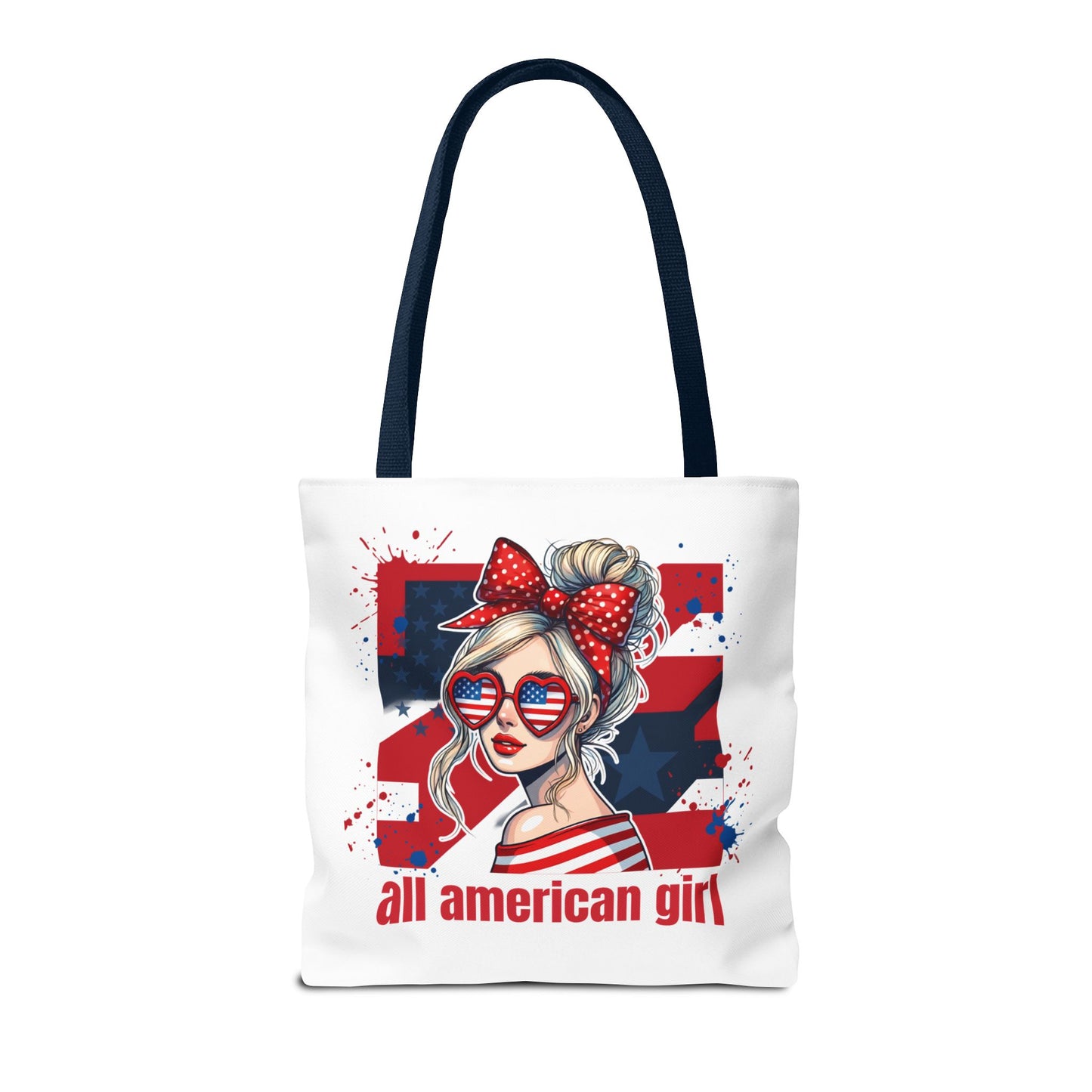 #250 All American Girl Patriotic Tote Bag
