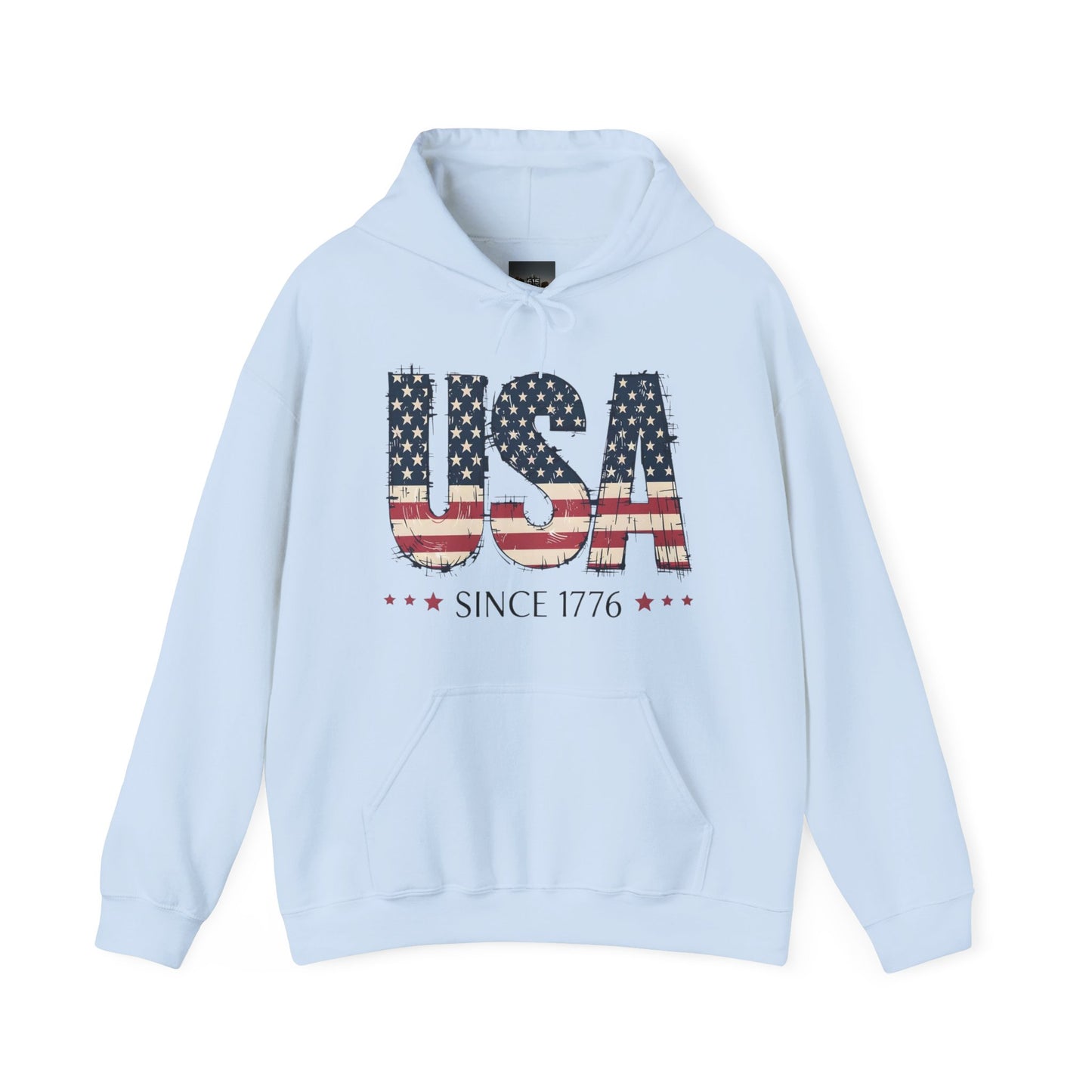 #250 USA Flag "USA Since 1776" Patriotic Hoodie