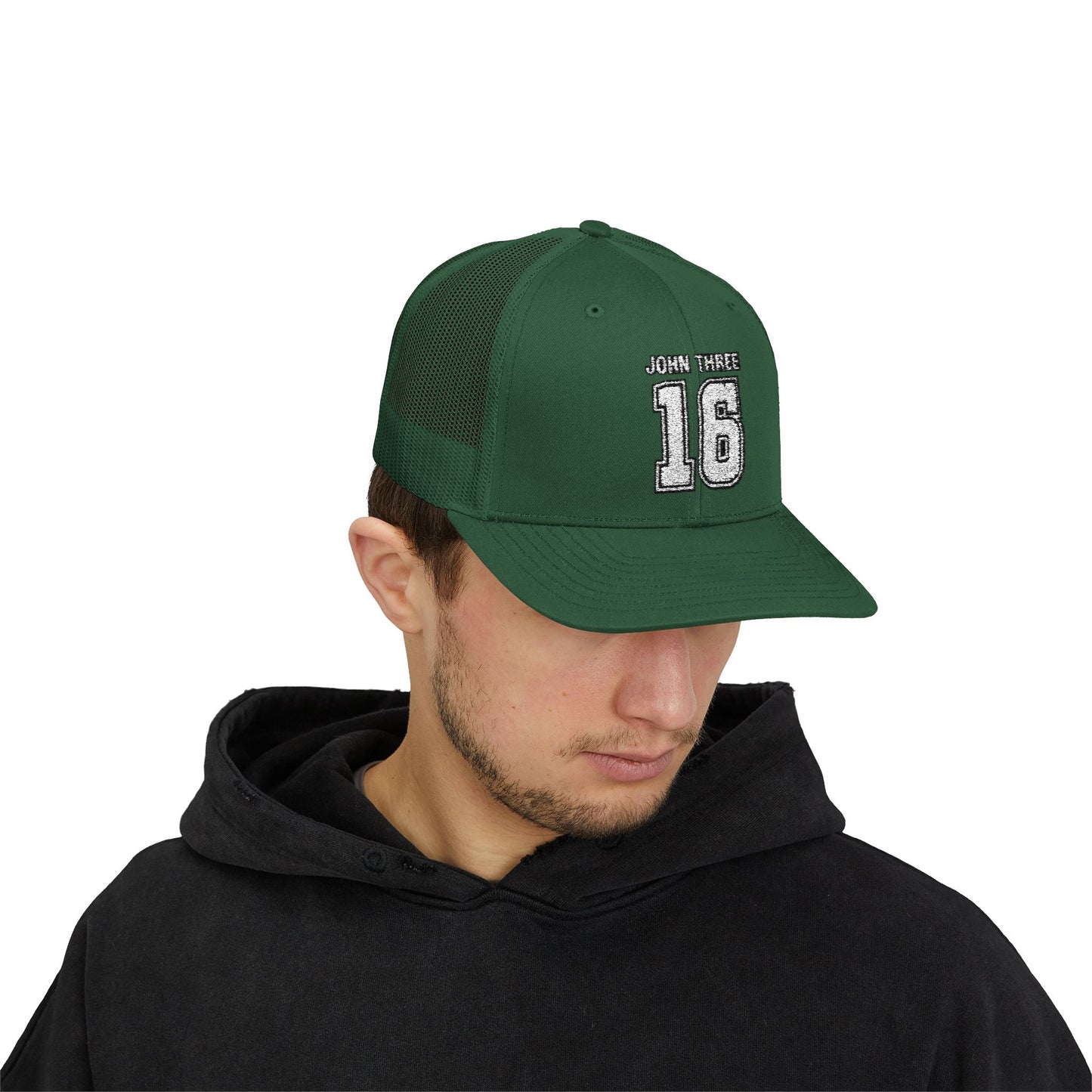 John Three 16 Vintage Varsity Trucker Cap