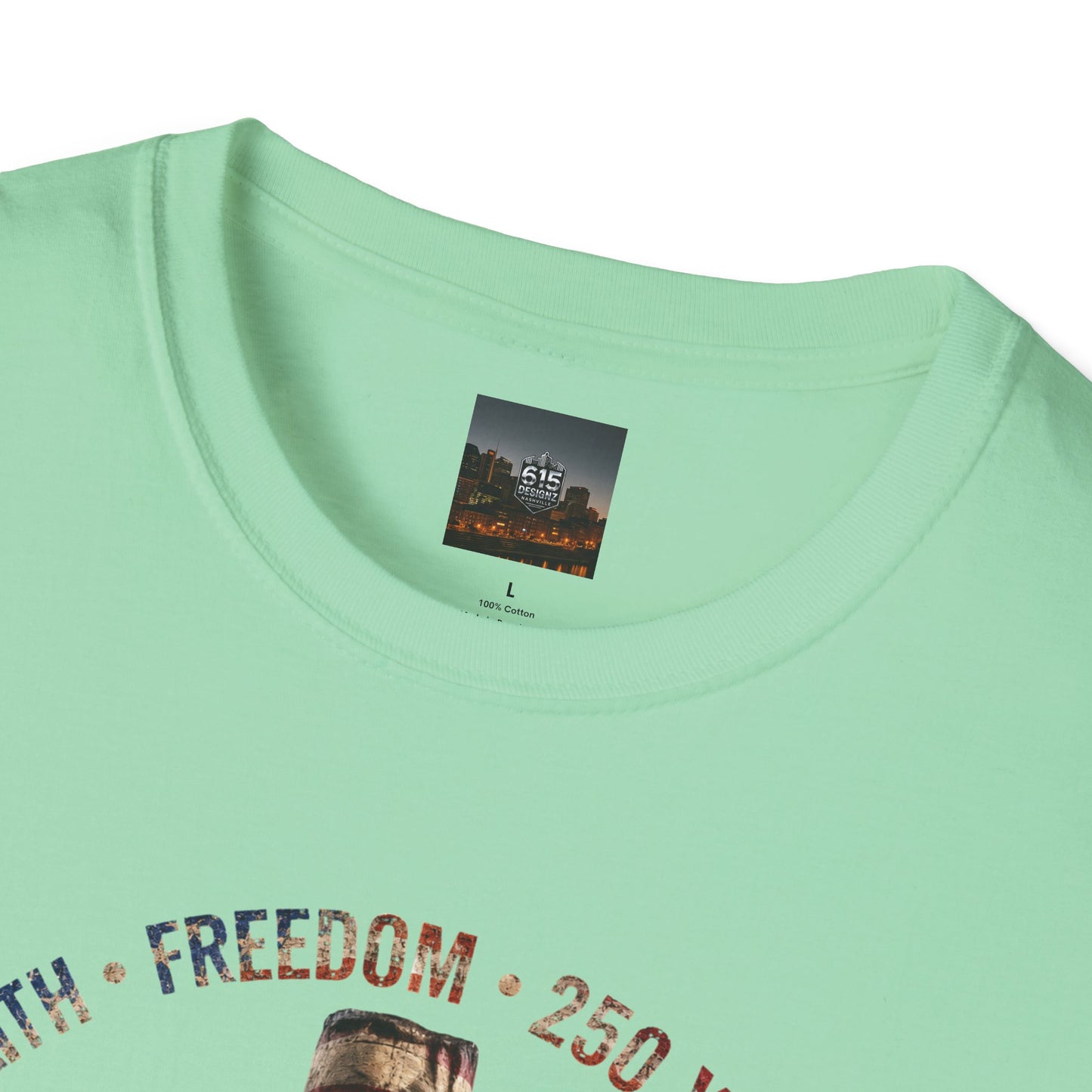 #250 Faith • Freedom 250 Years American Flag Cross & Eagle 1776-2026 T-Shirt