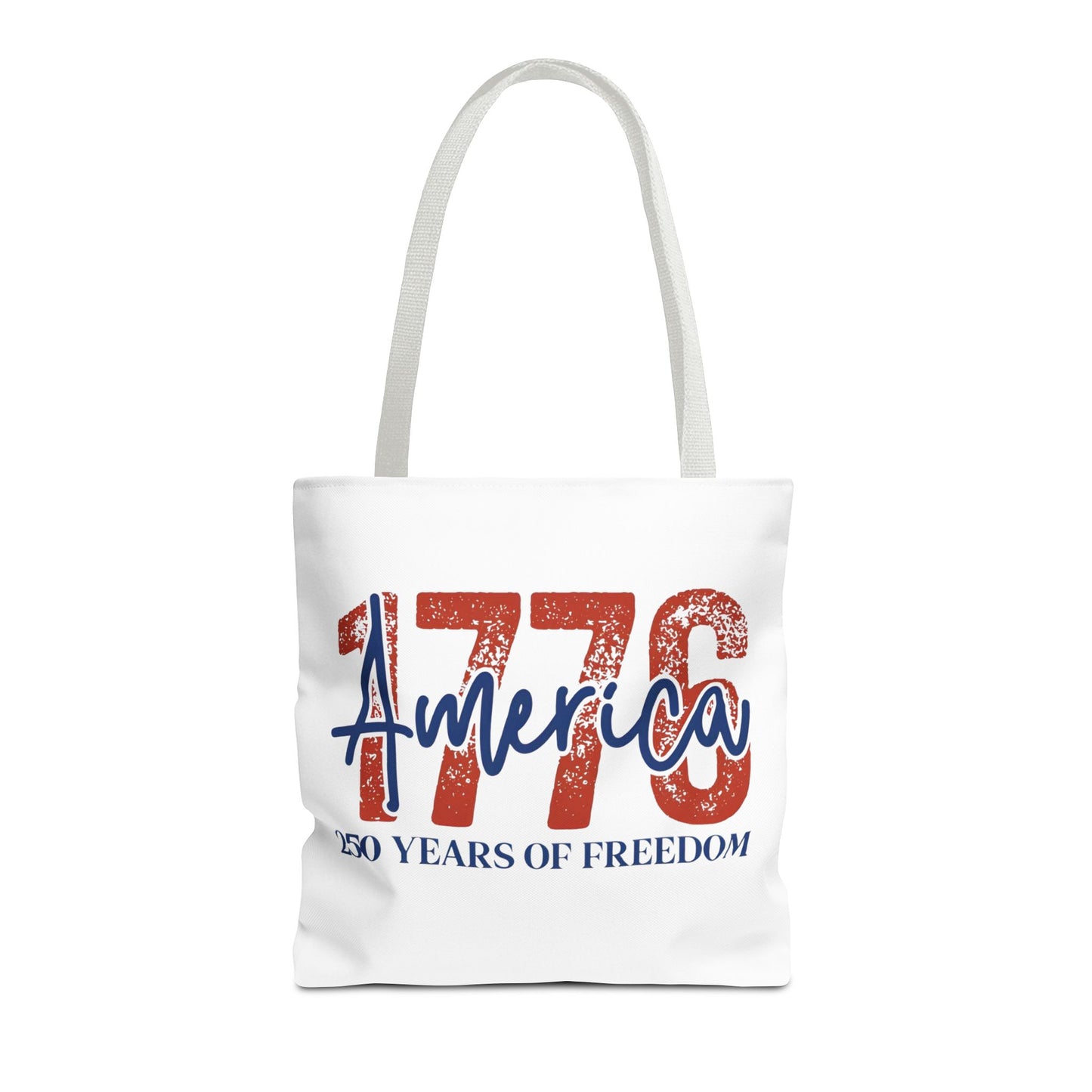 #250 1776 America: 250 Years of Freedom' Patriotic Independence Day Tote Bag
