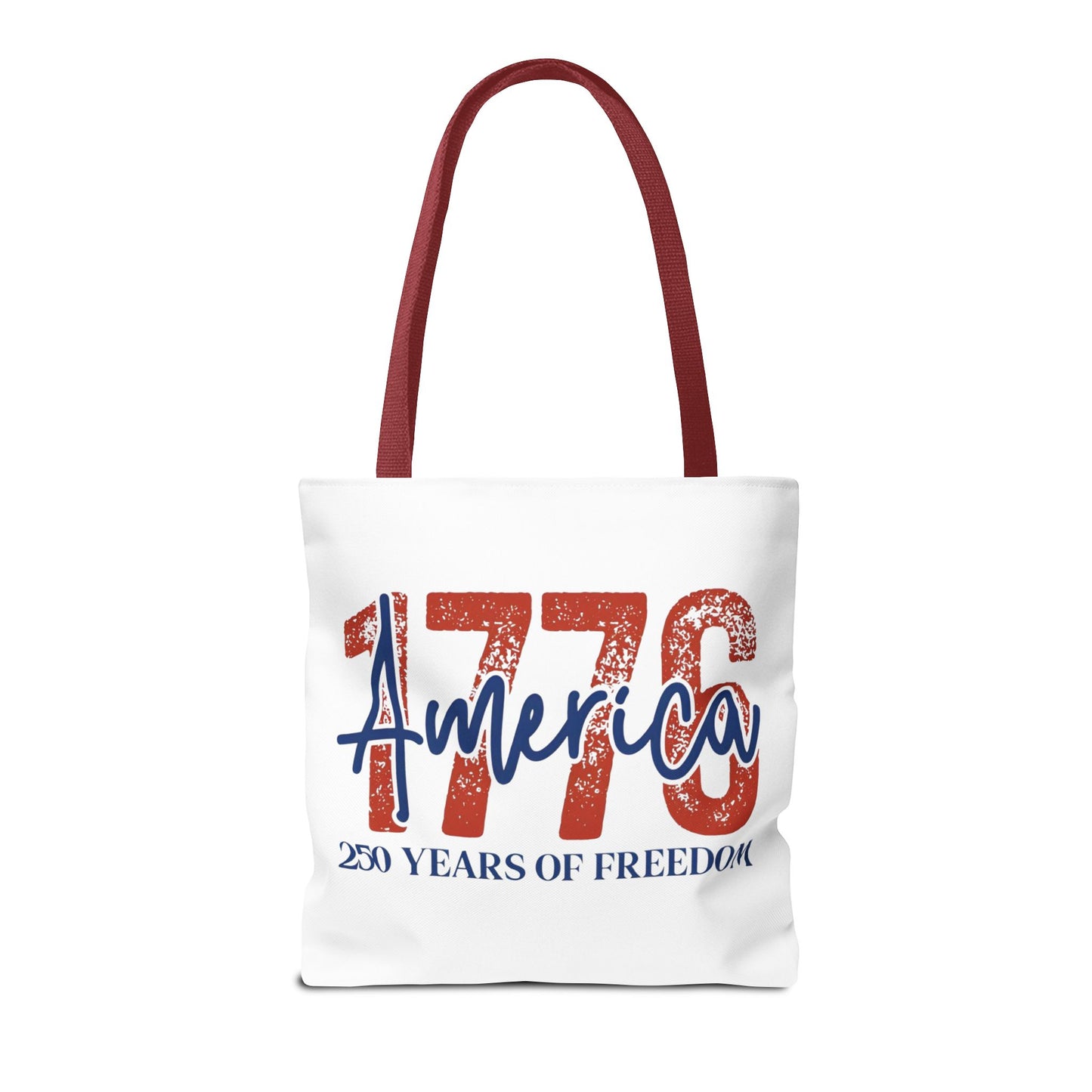 #250 1776 America: 250 Years of Freedom' Patriotic Independence Day Tote Bag
