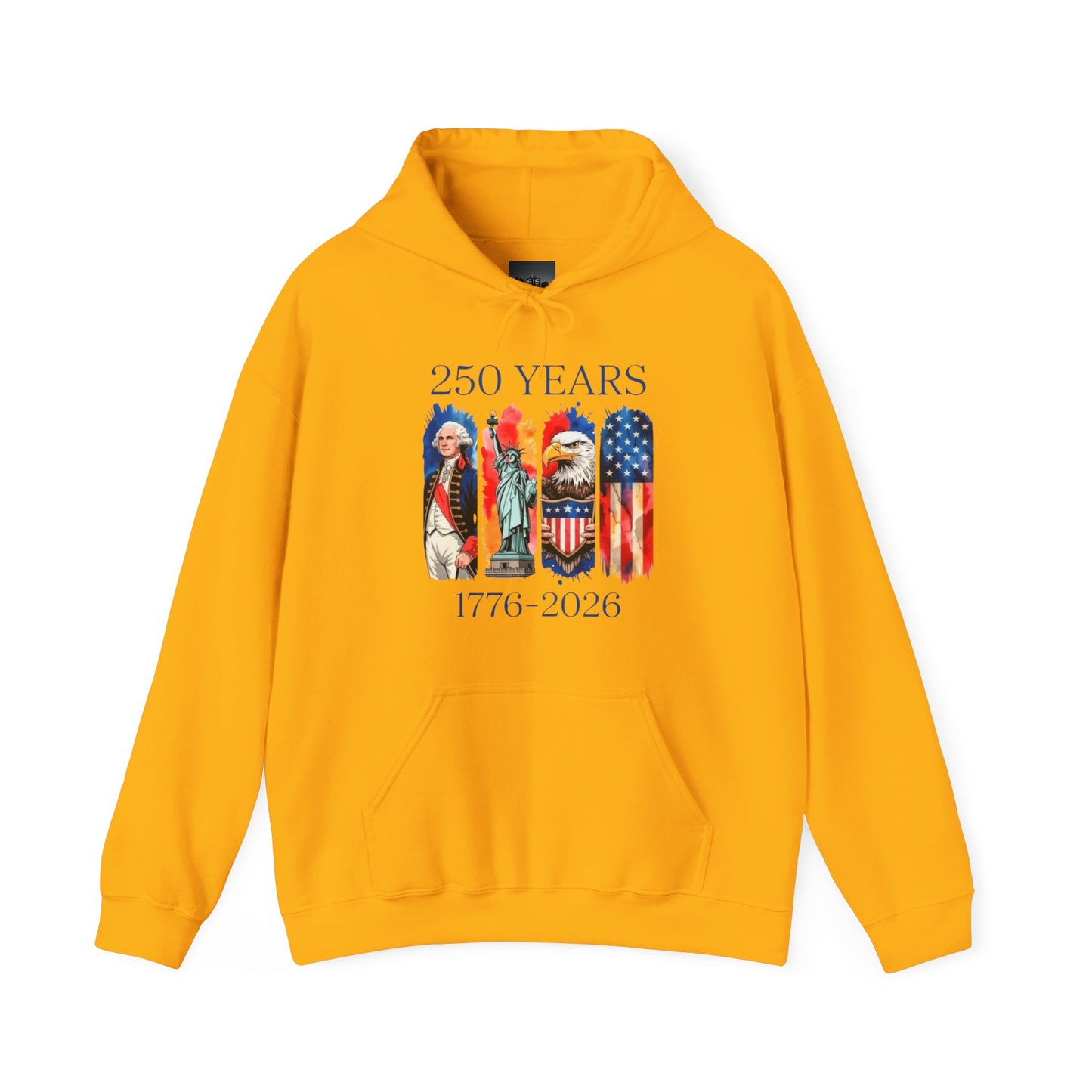 #250 250 Years American History Celebration 1776–2026 Patriotic Hoodie