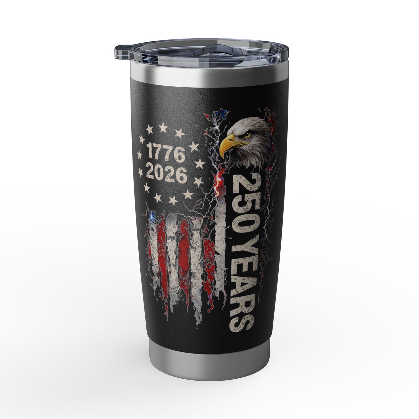 #250 1776-2026 250 Years USA Bicentennial Eagle Vagabond 20oz Tumbler Stainless Travel Cup