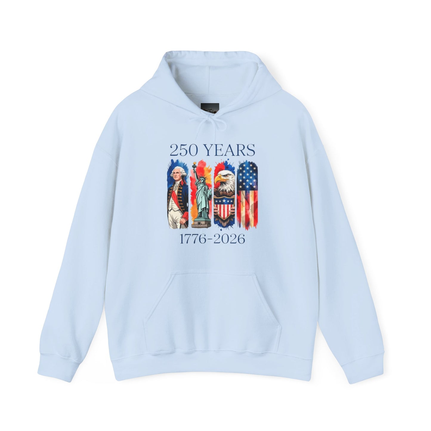 #250 250 Years American History Celebration 1776–2026 Patriotic Hoodie