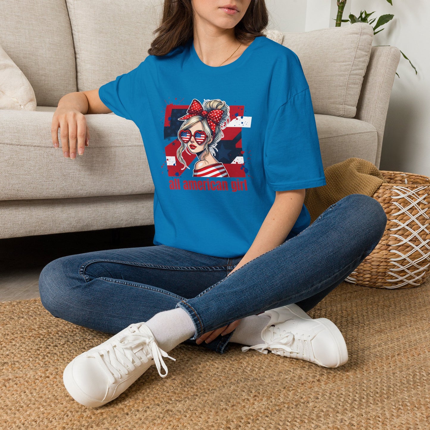 #250 All American Girl Patriotic T-Shirt