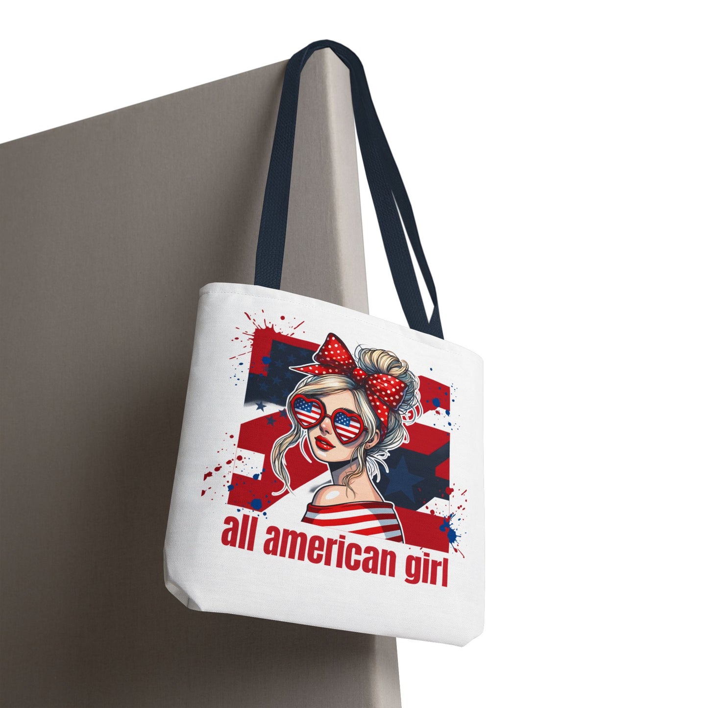 #250 All American Girl Patriotic Tote Bag