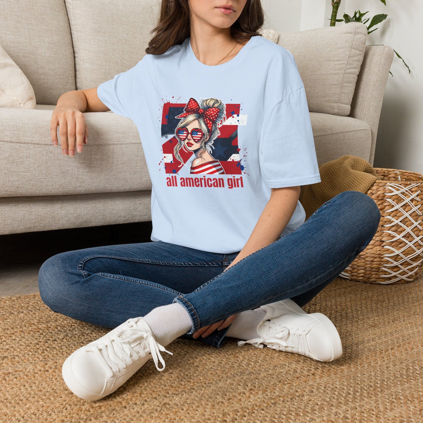 #250 All American Girl Patriotic T-Shirt