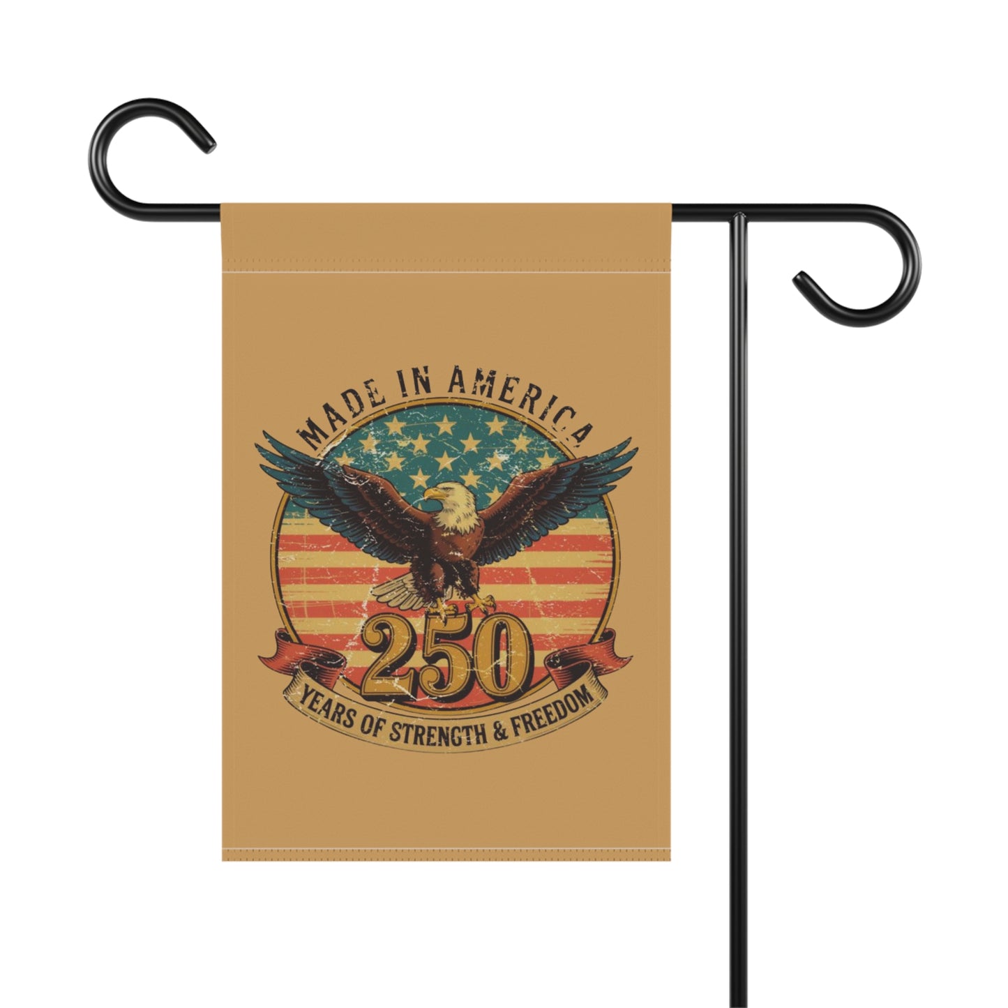 #250 Made in America Eagle 250th Anniversary Patriotic Garden Flag — House Banner