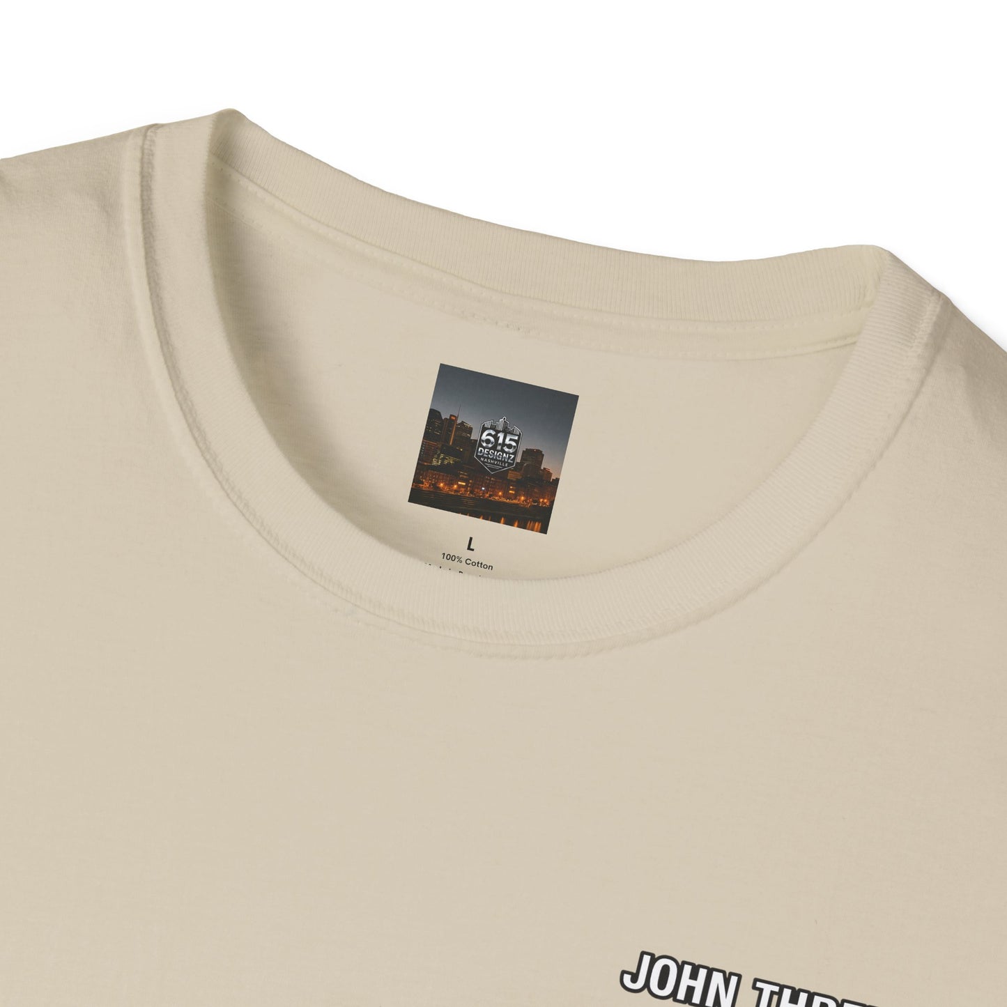 John Three 16 Chest and Back Jersey Print with Scripture Tee