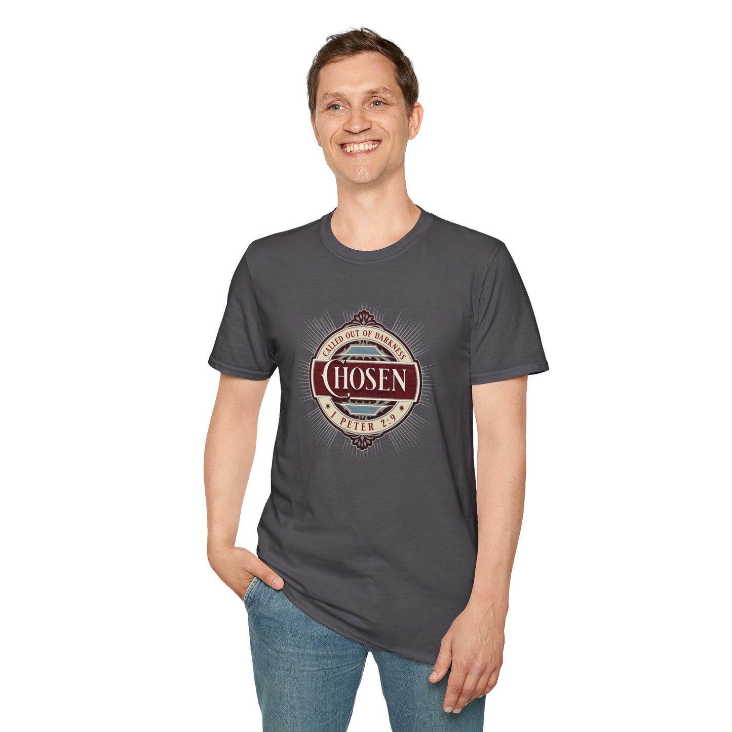 Chosen Graphic T-Shirt — "Called Out of Darkness" Faith Tee