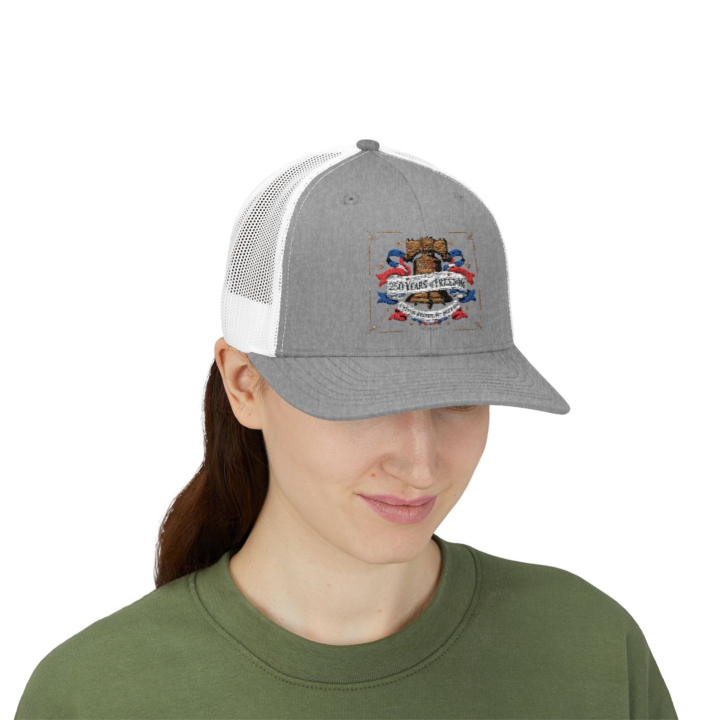 #250 250 Years of Freedom Liberty Bell Snapback Trucker Cap
