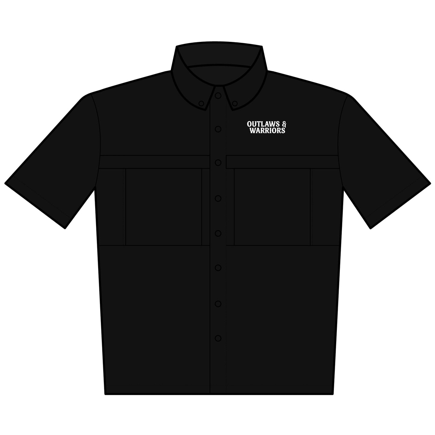 Outlaws & Warriors Port Authority® Unisex Short Sleeve UV Daybreak Shirt (Embroidery)