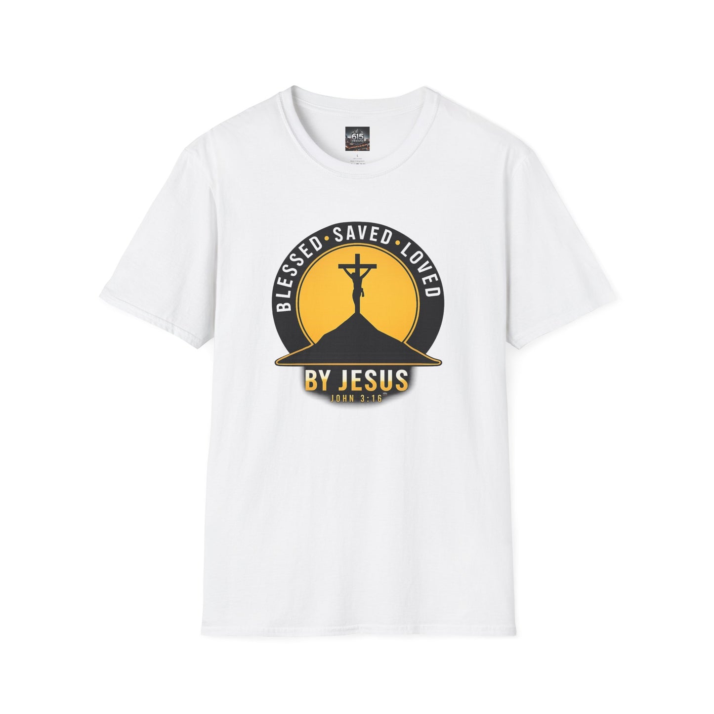 Blessed • Saved • Loved by Jesus T-Shirt — Christian Faith Tee