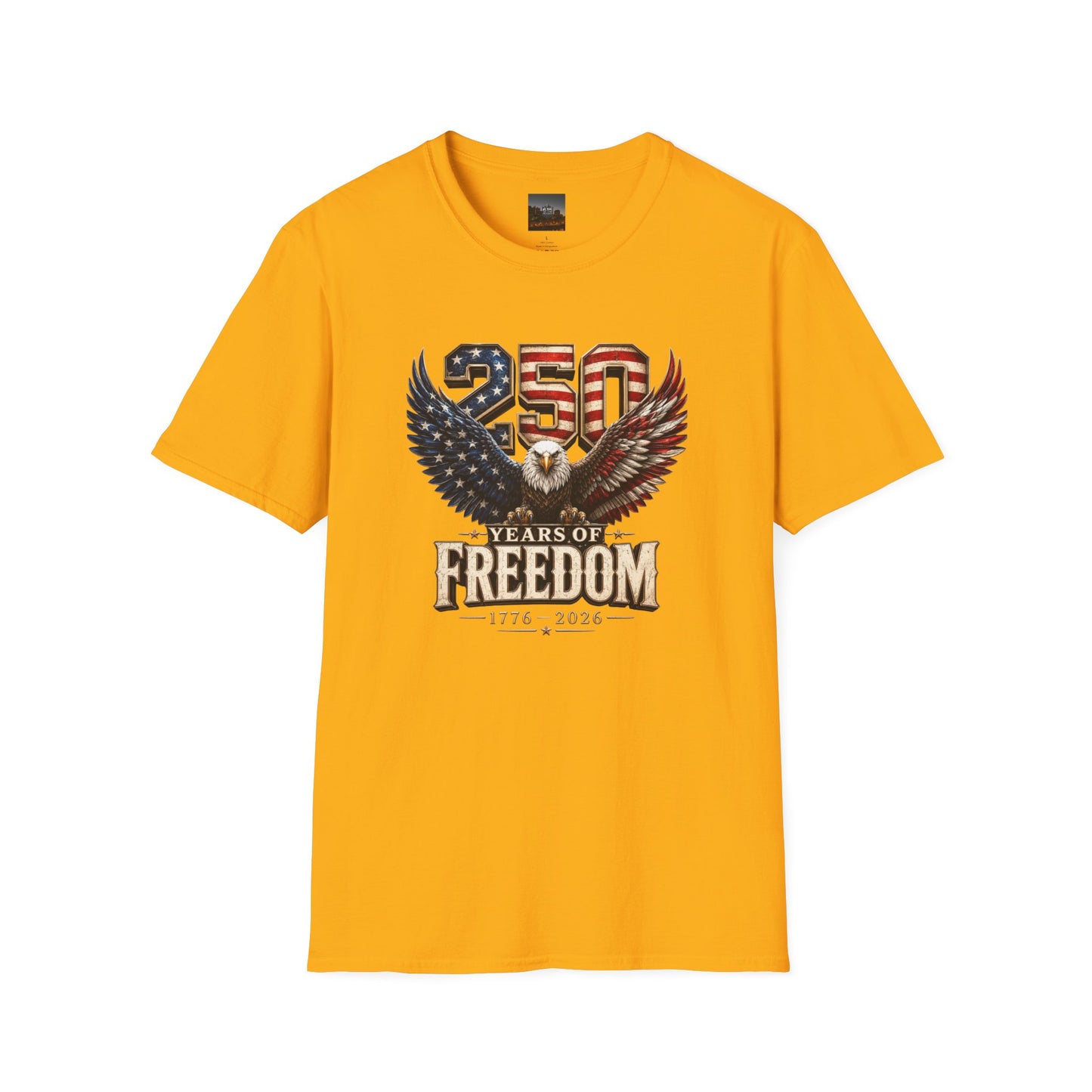 #250 250 Years of Freedom Eagle Patriotic American Flag Anniversary (1776–2026) T-Shirt