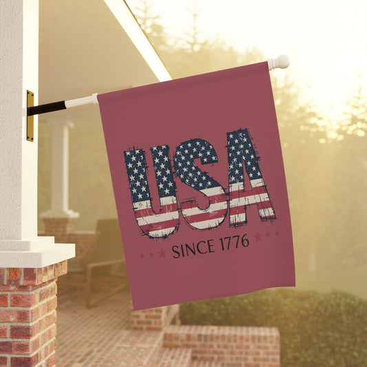 #250 USA Flag "USA Since 1776" Patriotic Garden Flag — House Banner