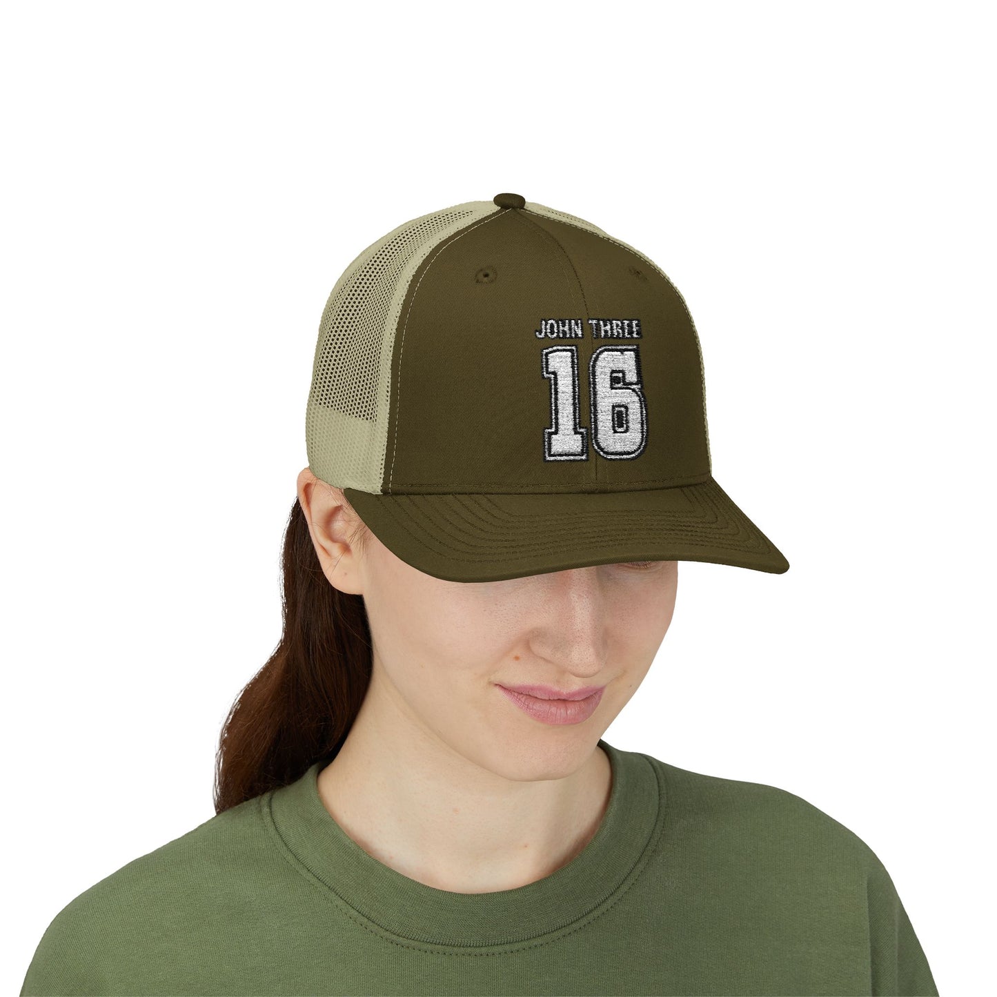 John Three 16 Vintage Varsity Trucker Cap