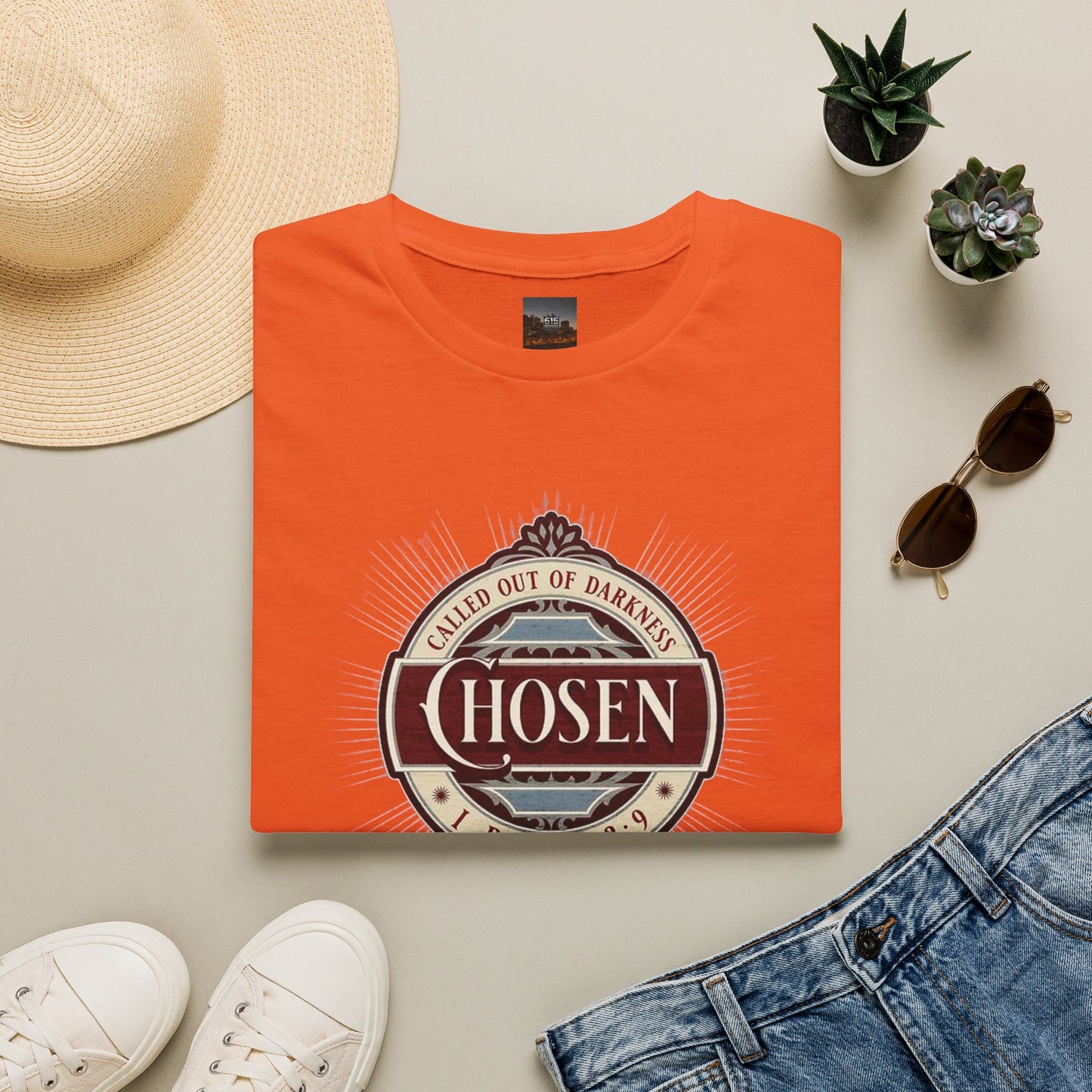 Chosen Graphic T-Shirt — "Called Out of Darkness" Faith Tee
