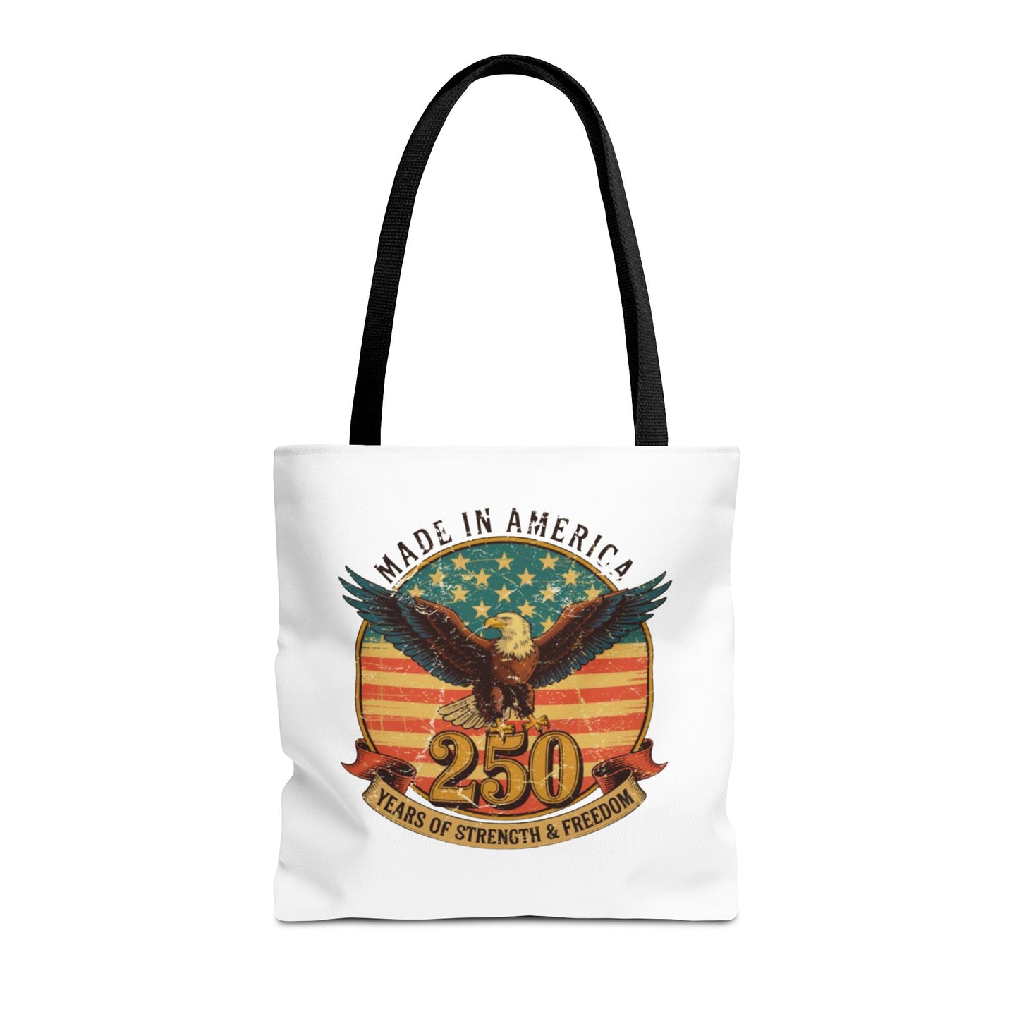 #250 Made in America Eagle 250th Anniversary Patriotic Tote Bag