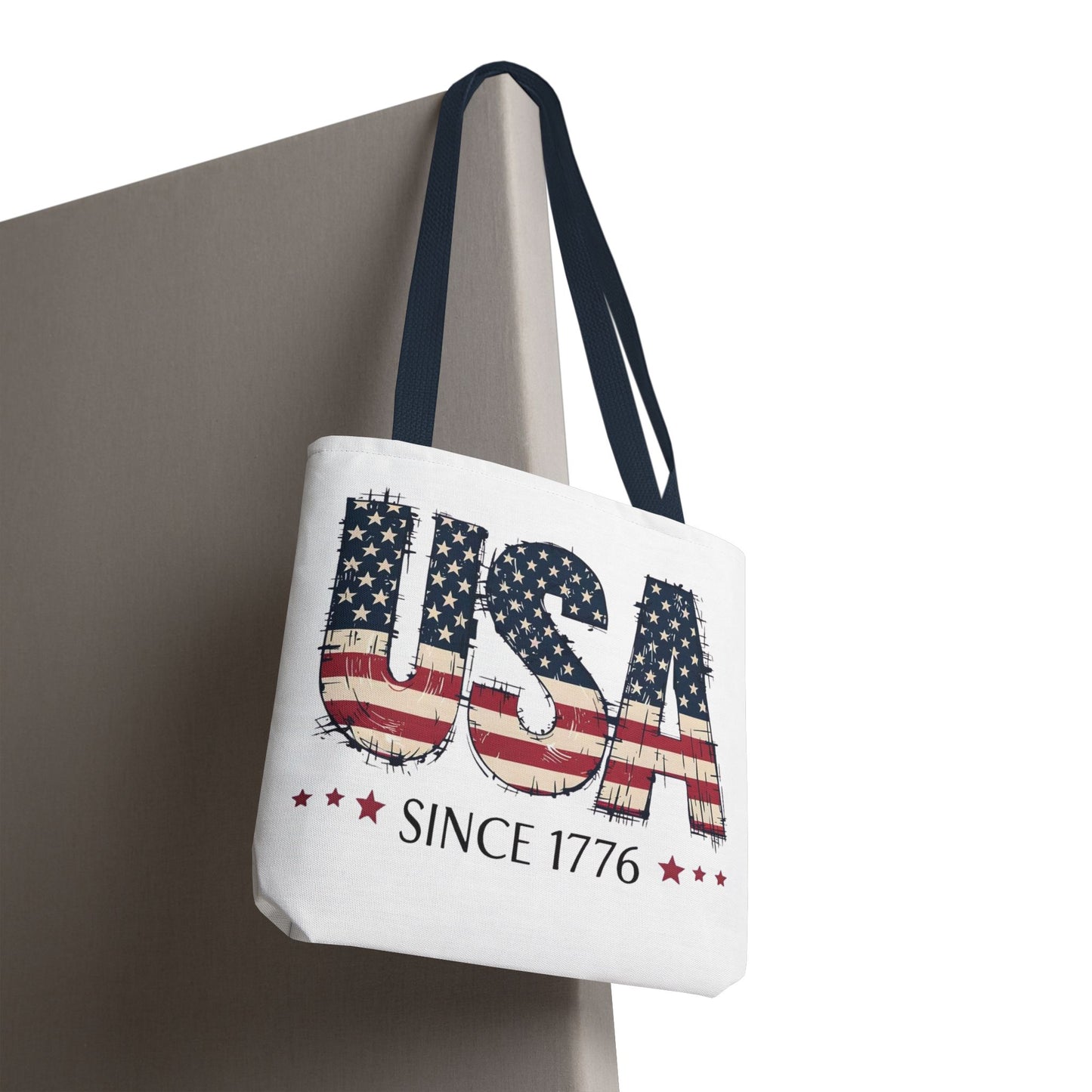 #250 USA Flag "USA Since 1776" Patriotic Tote Bag