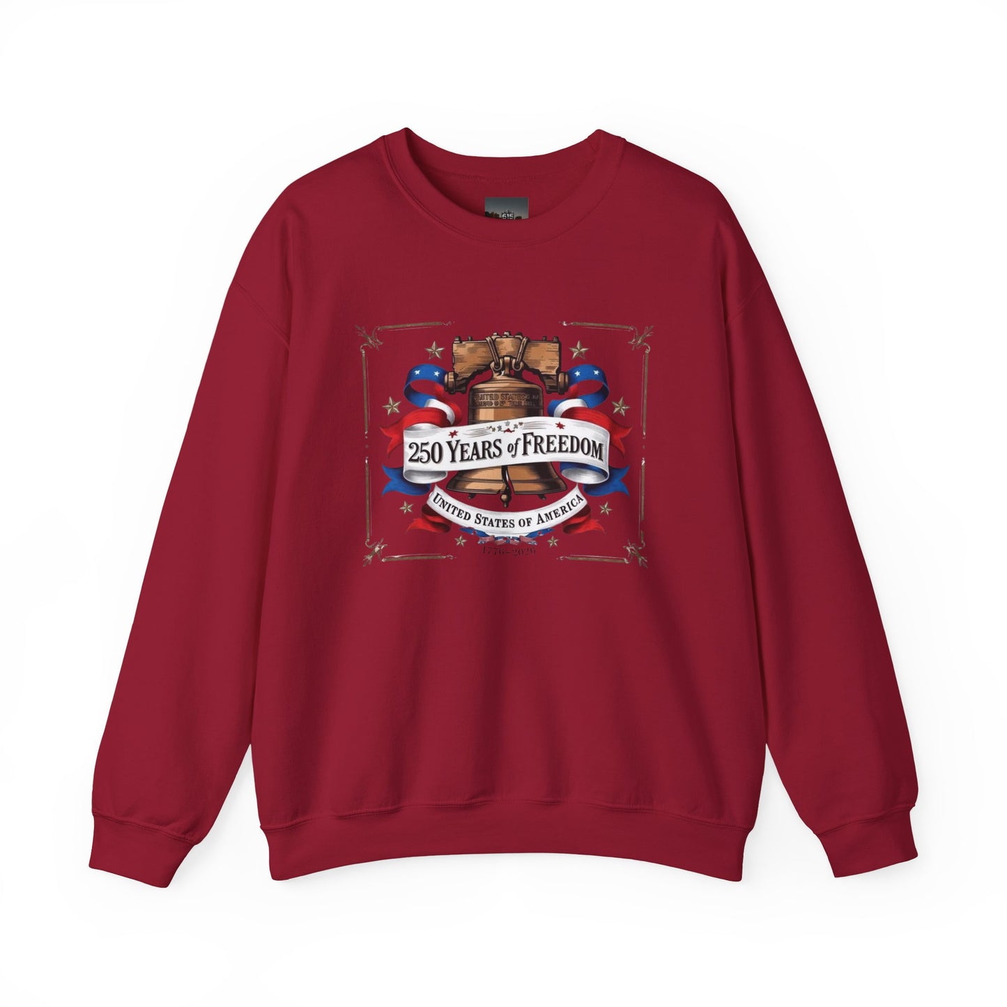 #250 250 Years of Freedom Liberty Bell Crewneck Sweatshirt
