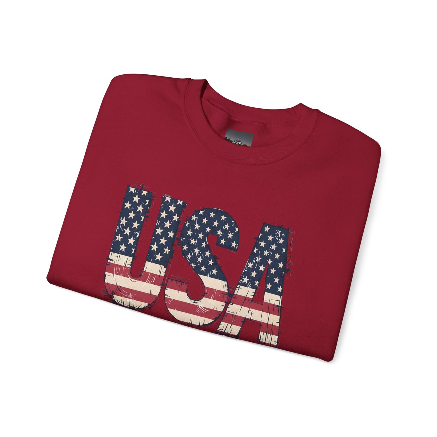 #250 USA Flag "USA Since 1776" Patriotic Crewneck Sweatshirt