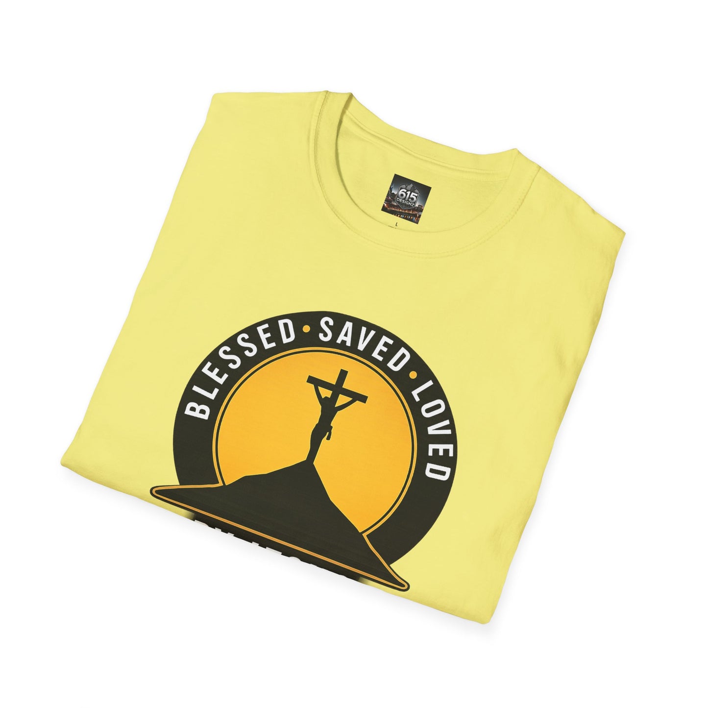 Blessed • Saved • Loved by Jesus T-Shirt — Christian Faith Tee