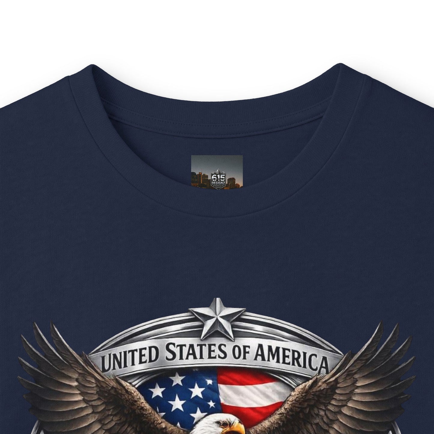 #250 Patriotic Bald Eagle 250 United States Emblem Long Sleeve Tee