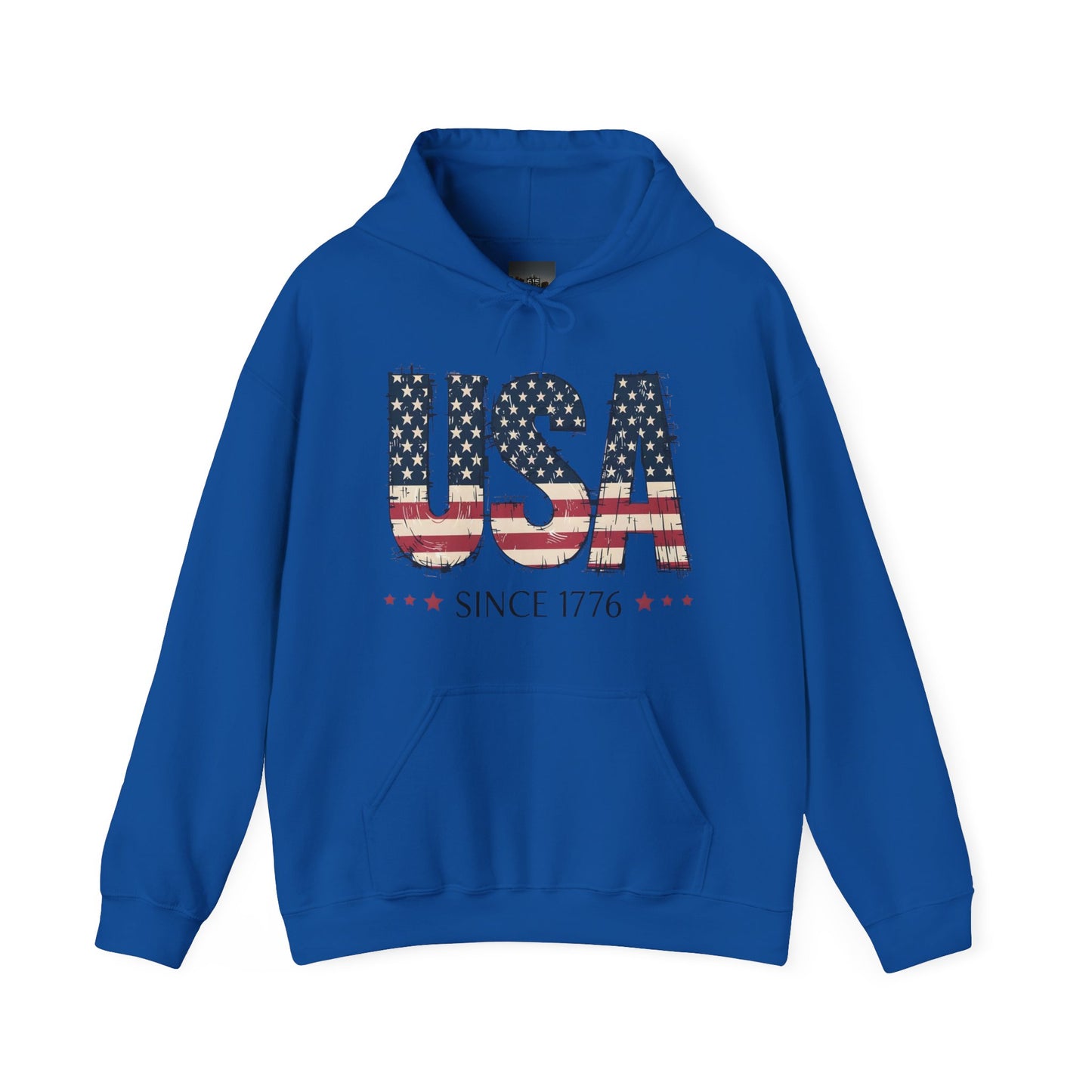 #250 USA Flag "USA Since 1776" Patriotic Hoodie