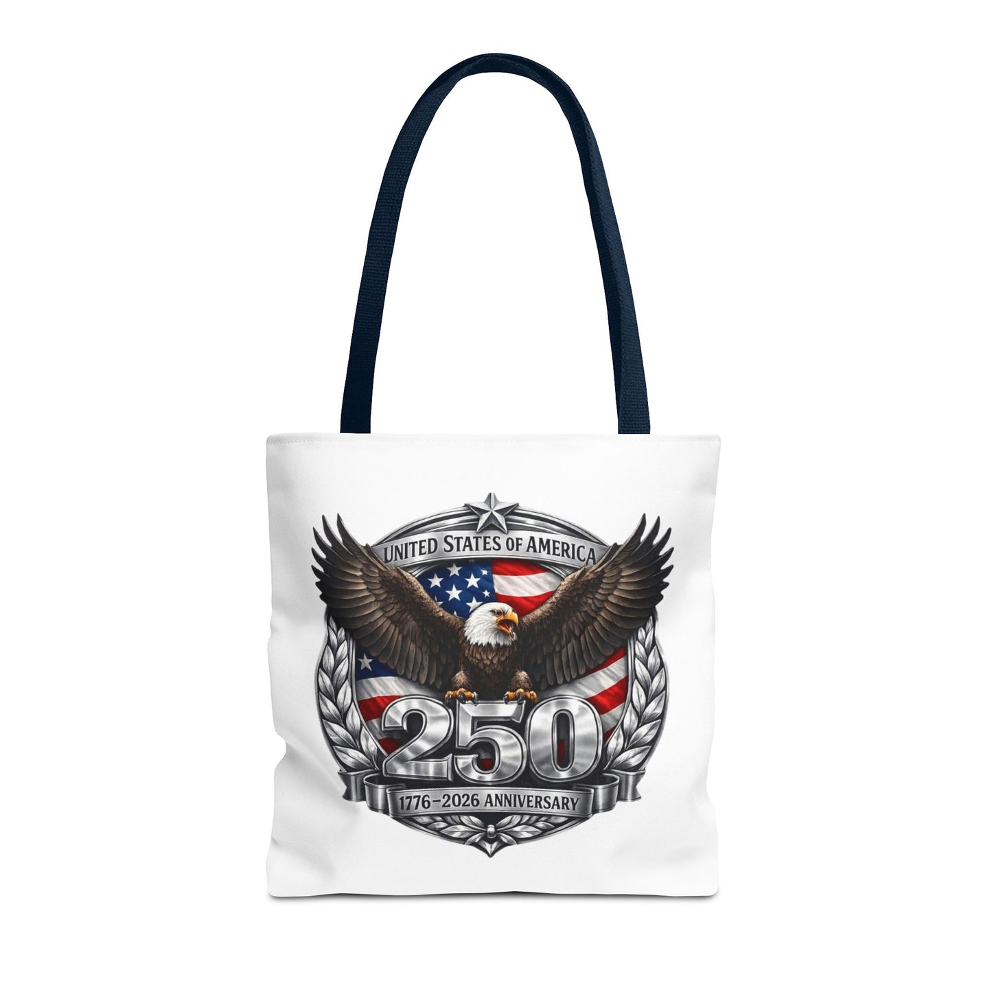 #250 Patriotic Bald Eagle 250 United States Emblem Tote Bag