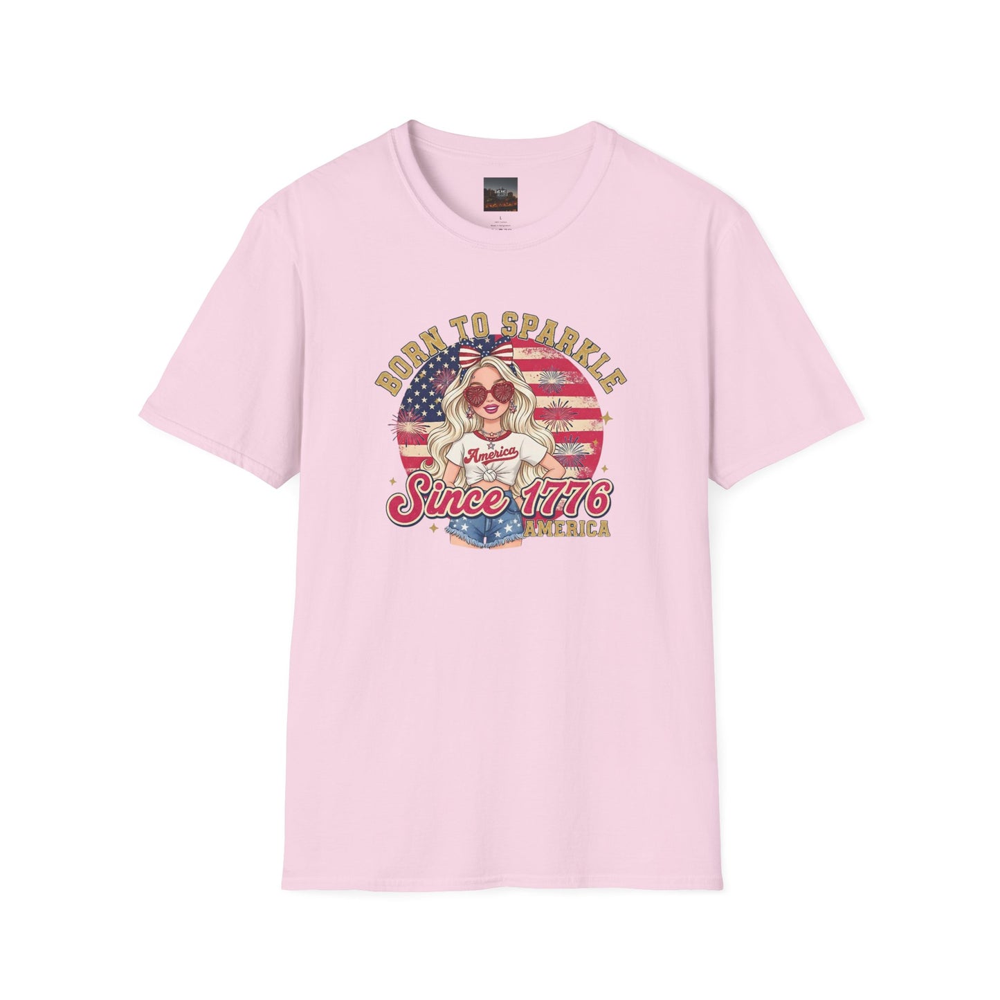 #250 "Born to Sparkle Since 1776" Patriotic T-Shirt