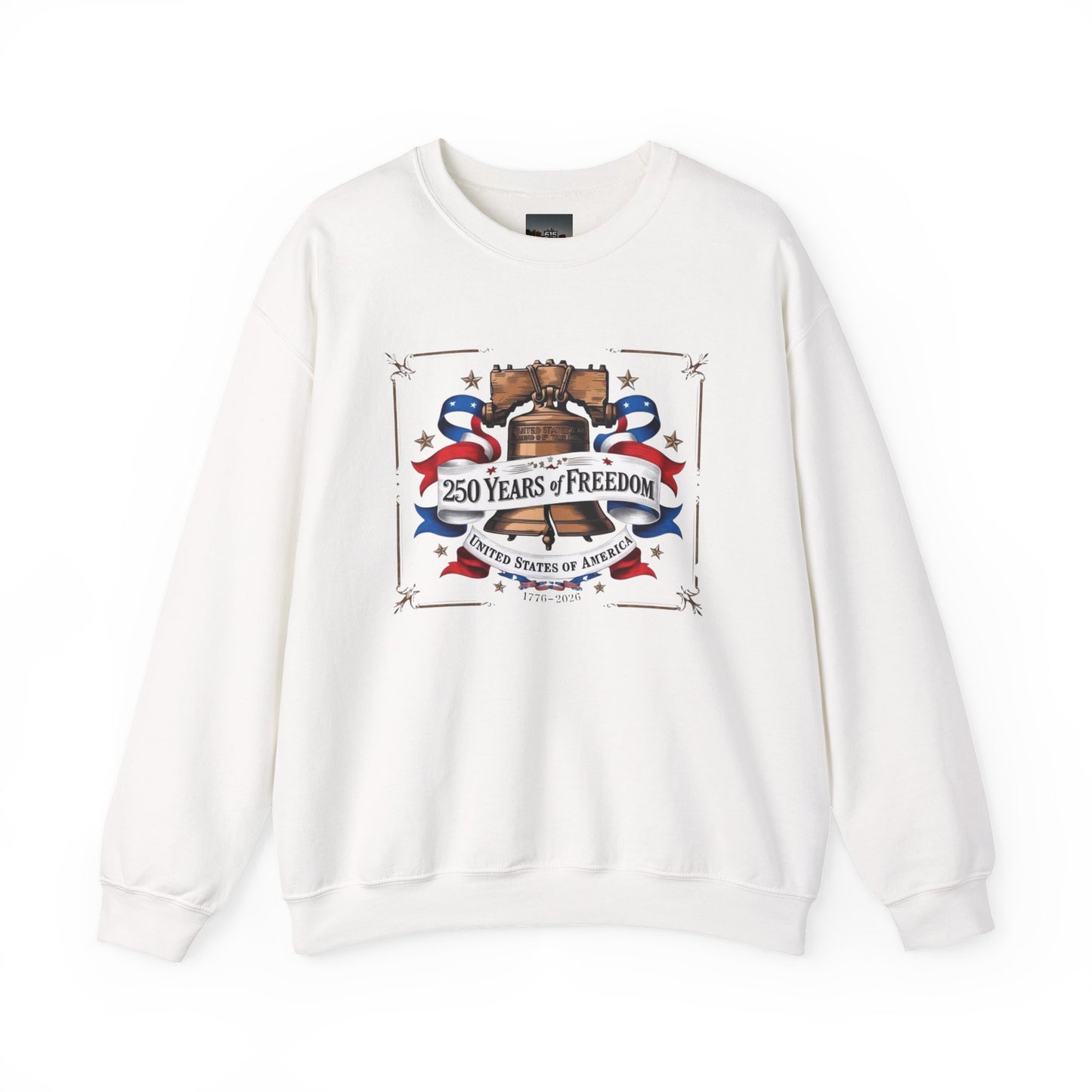 #250 250 Years of Freedom Liberty Bell Crewneck Sweatshirt