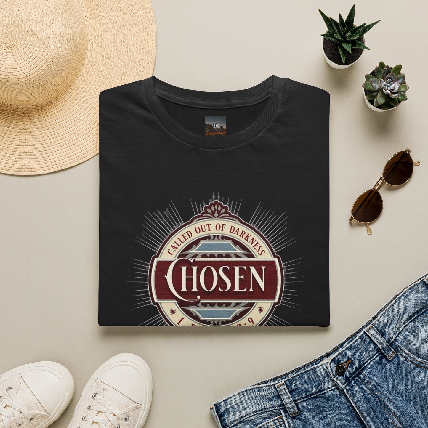 Chosen Graphic T-Shirt — "Called Out of Darkness" Faith Tee