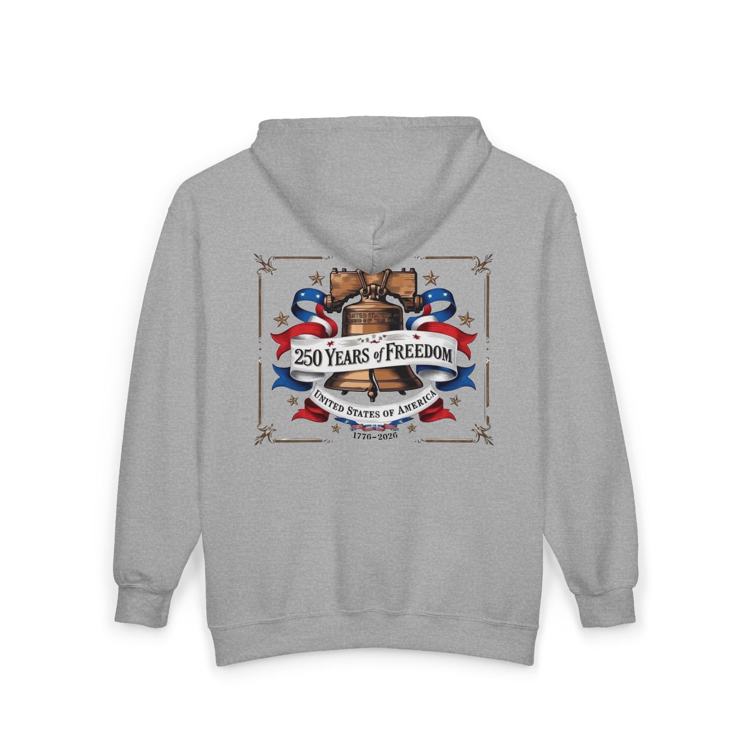 #250 250 Years of Freedom Liberty Bell Zip Hoodie