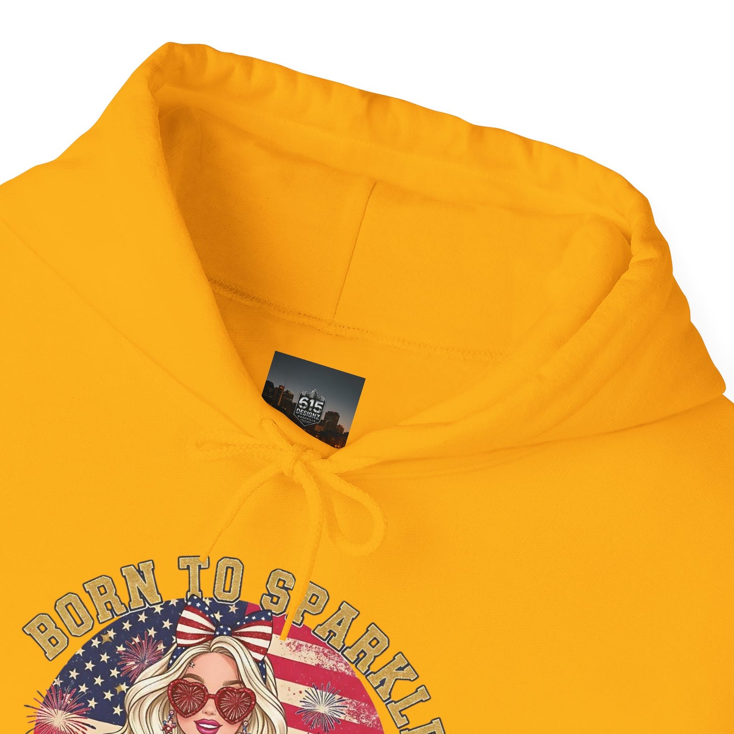 #250 "Born to Sparkle Since 1776" Patriotic Hoodie