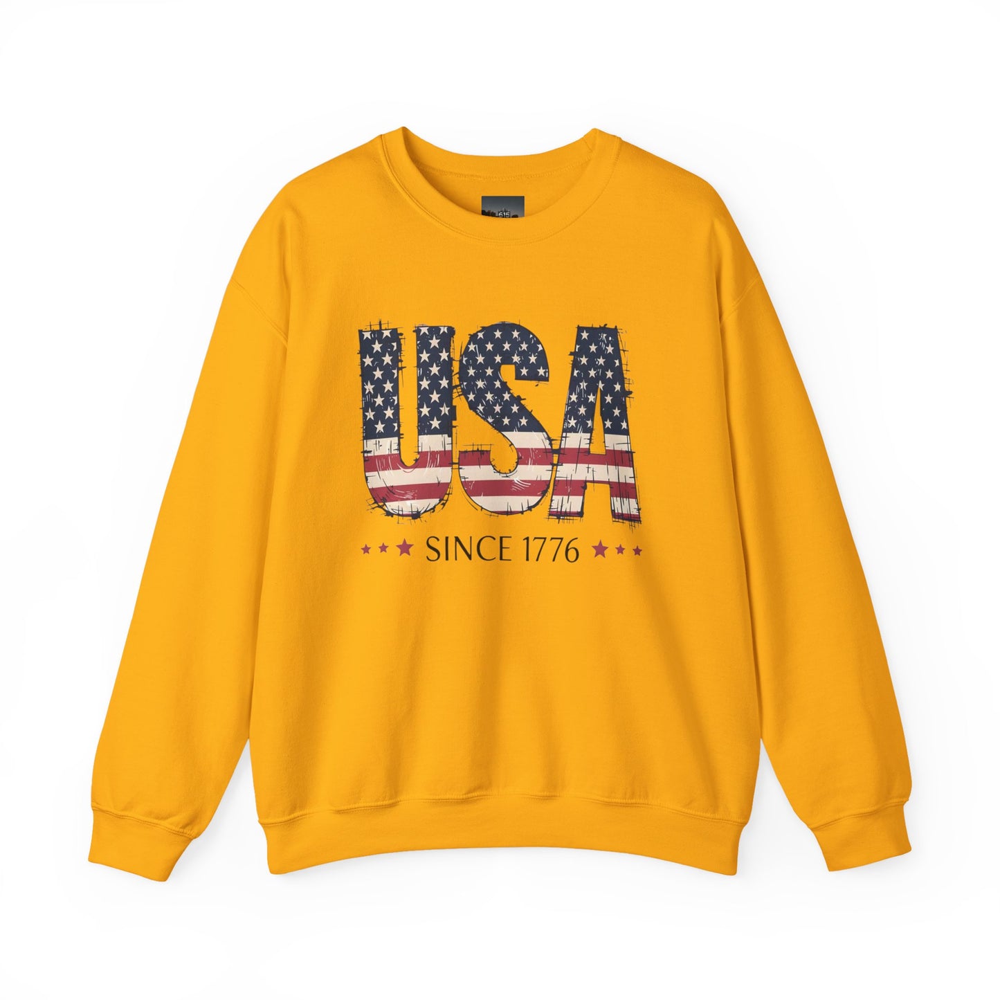 #250 USA Flag "USA Since 1776" Patriotic Crewneck Sweatshirt