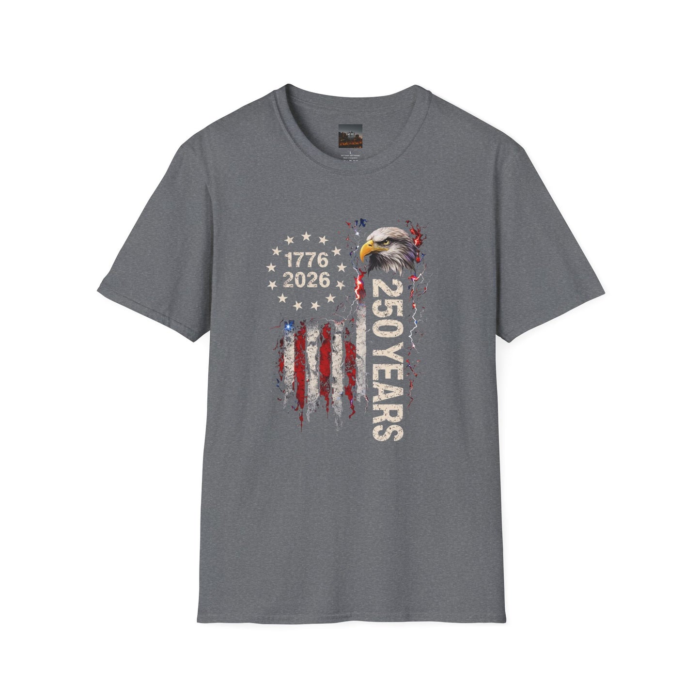 #250 1776-2026 250 Years USA Bicentennial Eagle T-Shirt