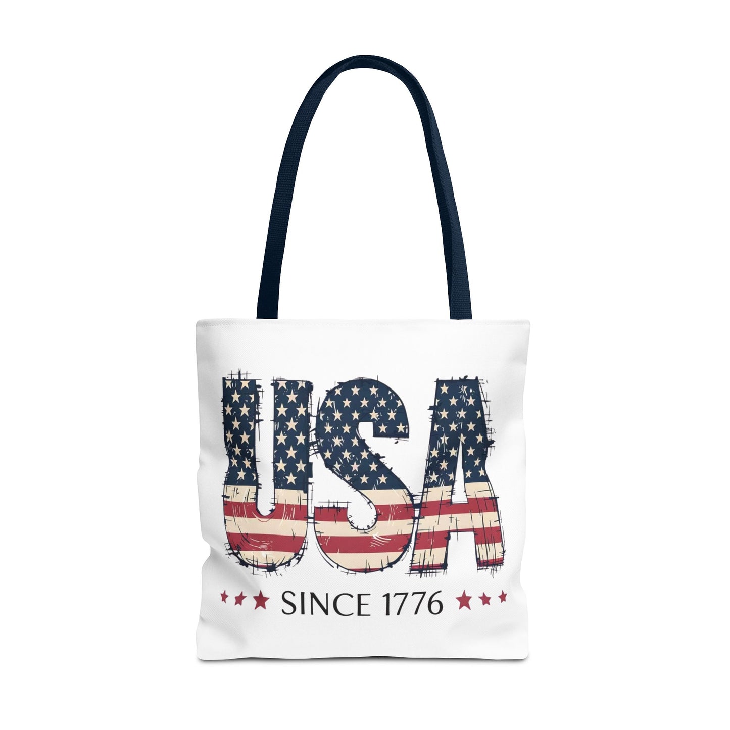 #250 USA Flag "USA Since 1776" Patriotic Tote Bag