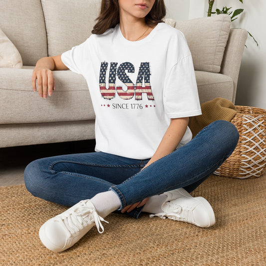 #250 USA Flag "USA Since 1776" Patriotic T-Shirt