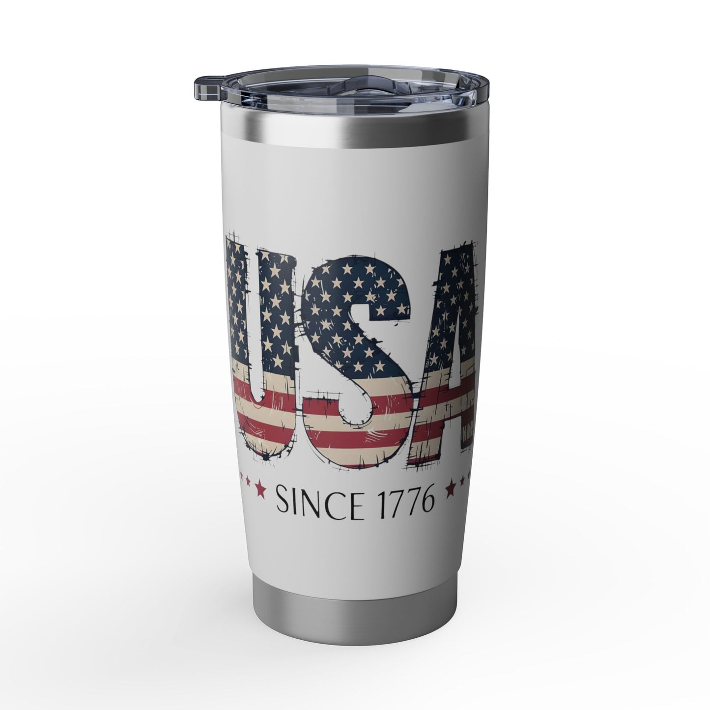 #250 USA Flag "USA Since 1776" Patriotic Vagabond 20oz Tumbler Stainless Travel Cup