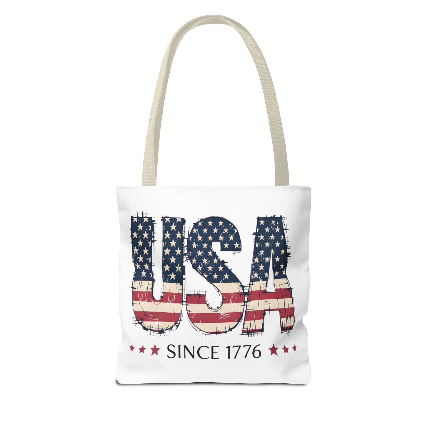 #250 USA Flag "USA Since 1776" Patriotic Tote Bag