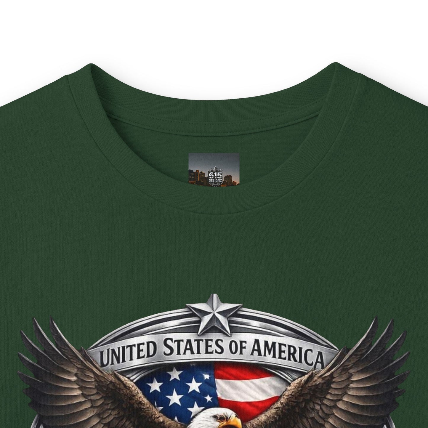 #250 Patriotic Bald Eagle 250 United States Emblem Long Sleeve Tee