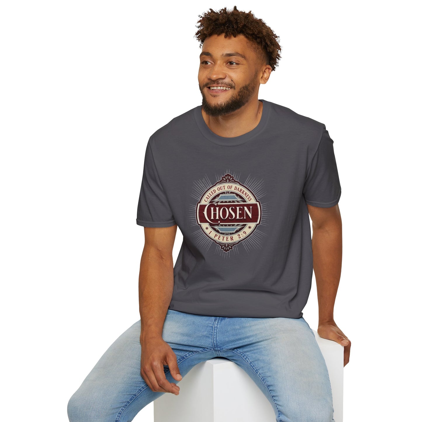 Chosen Graphic T-Shirt — "Called Out of Darkness" Faith Tee