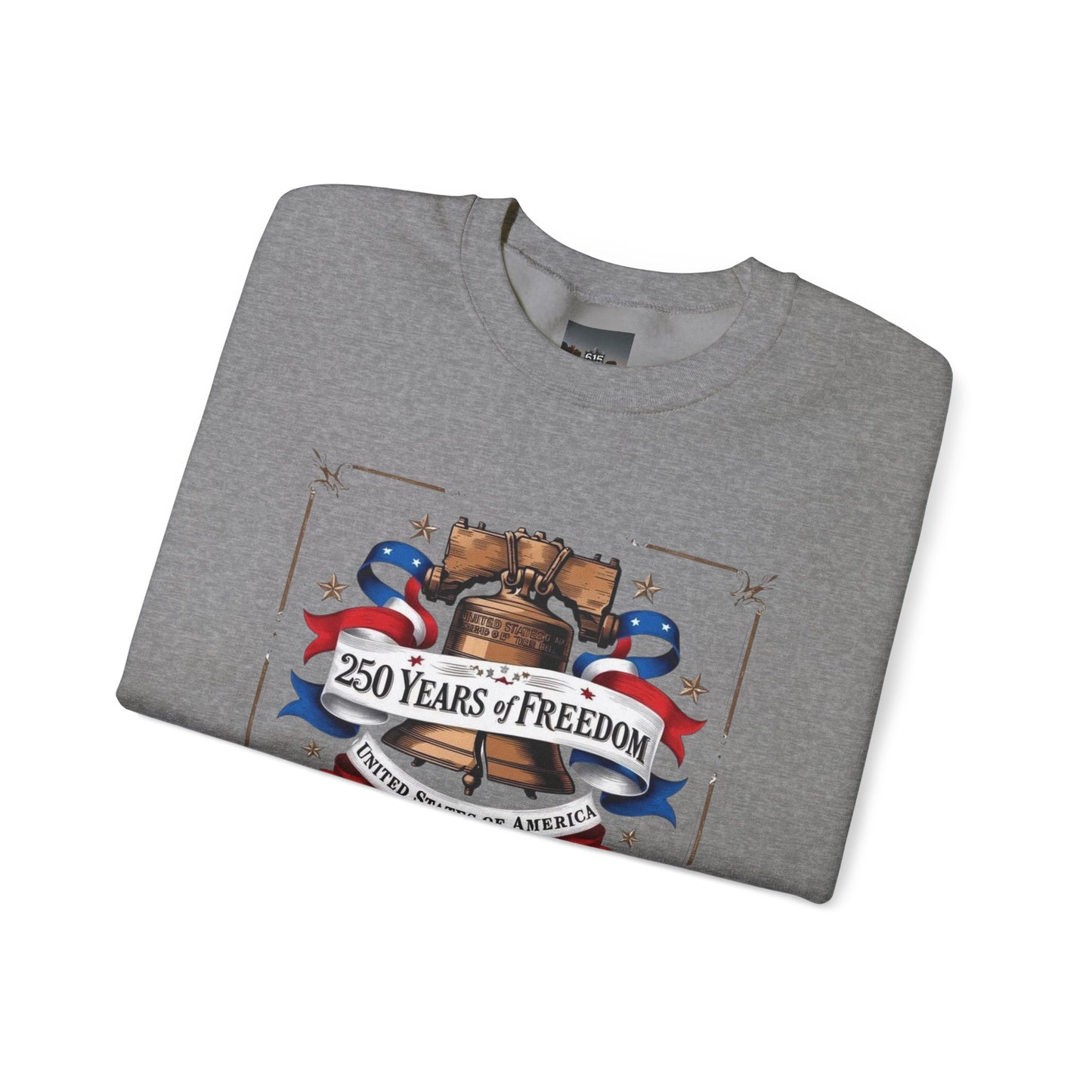 #250 250 Years of Freedom Liberty Bell Crewneck Sweatshirt