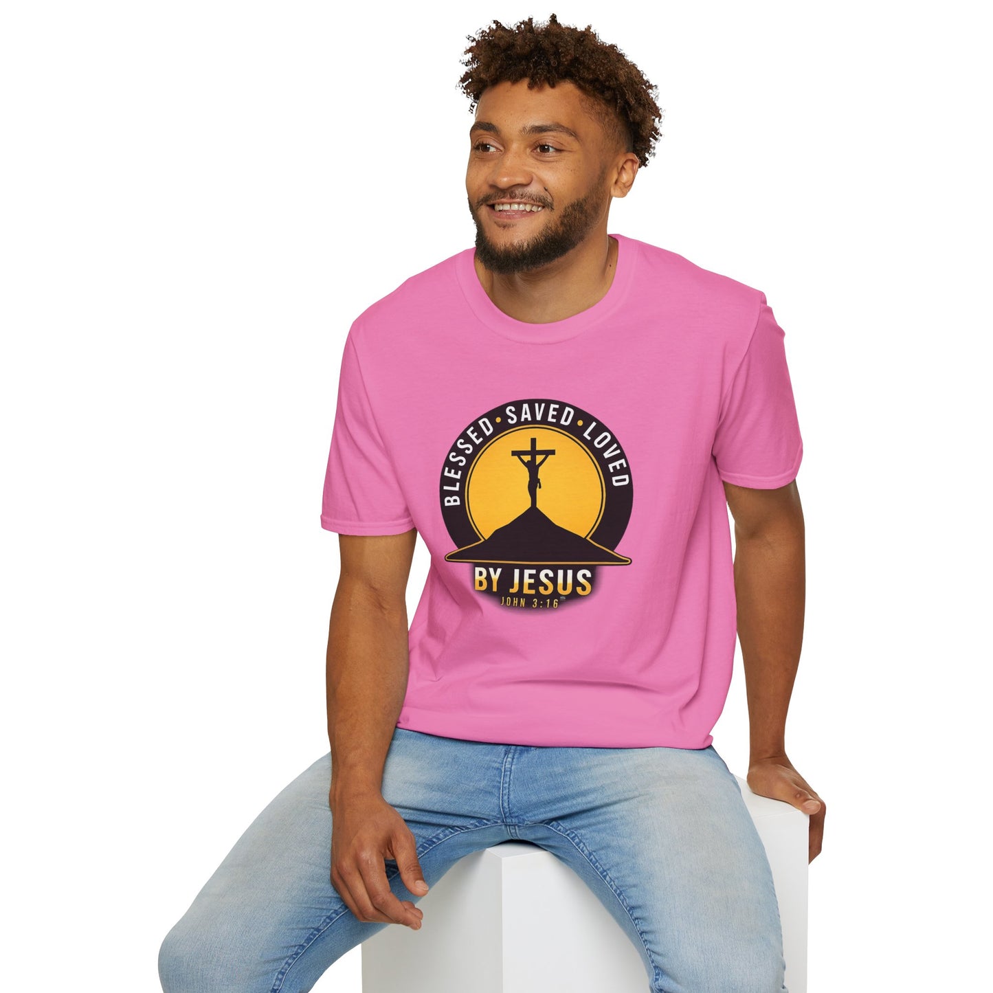 Blessed • Saved • Loved by Jesus T-Shirt — Christian Faith Tee