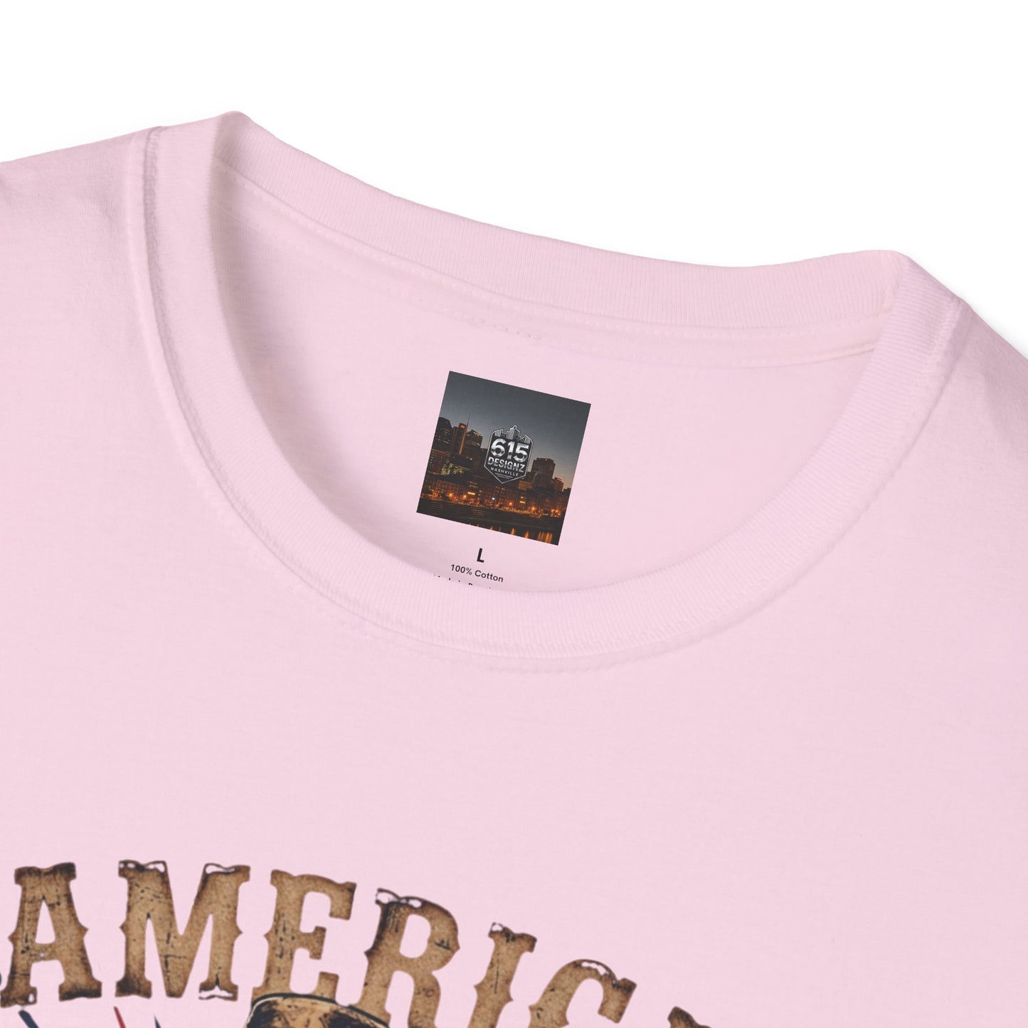#250 America 250 Strong Patriotic Bull with American Flag T-Shirt