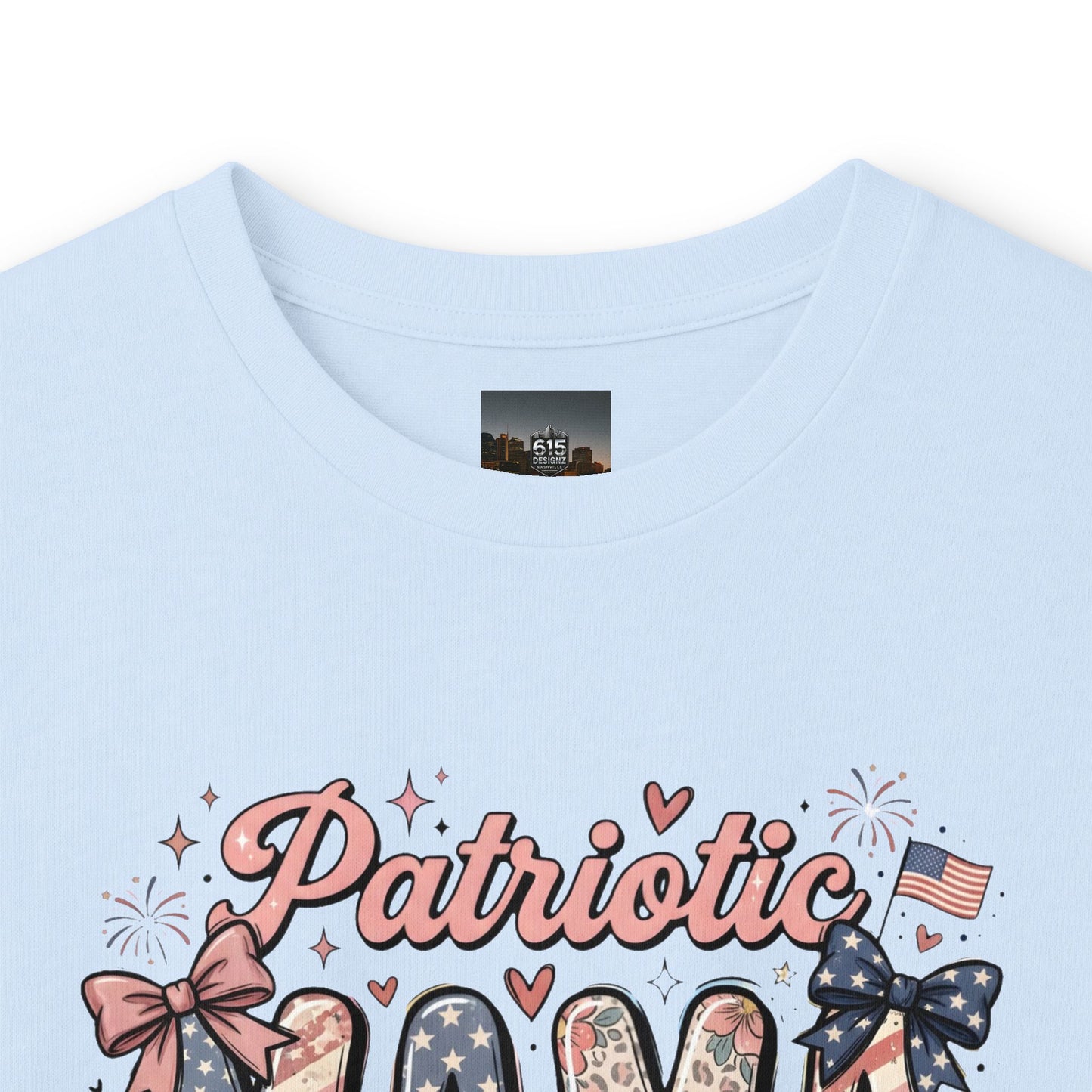 #250 Patriotic Mama 1776–2026 American Flag Long Sleeve Tee